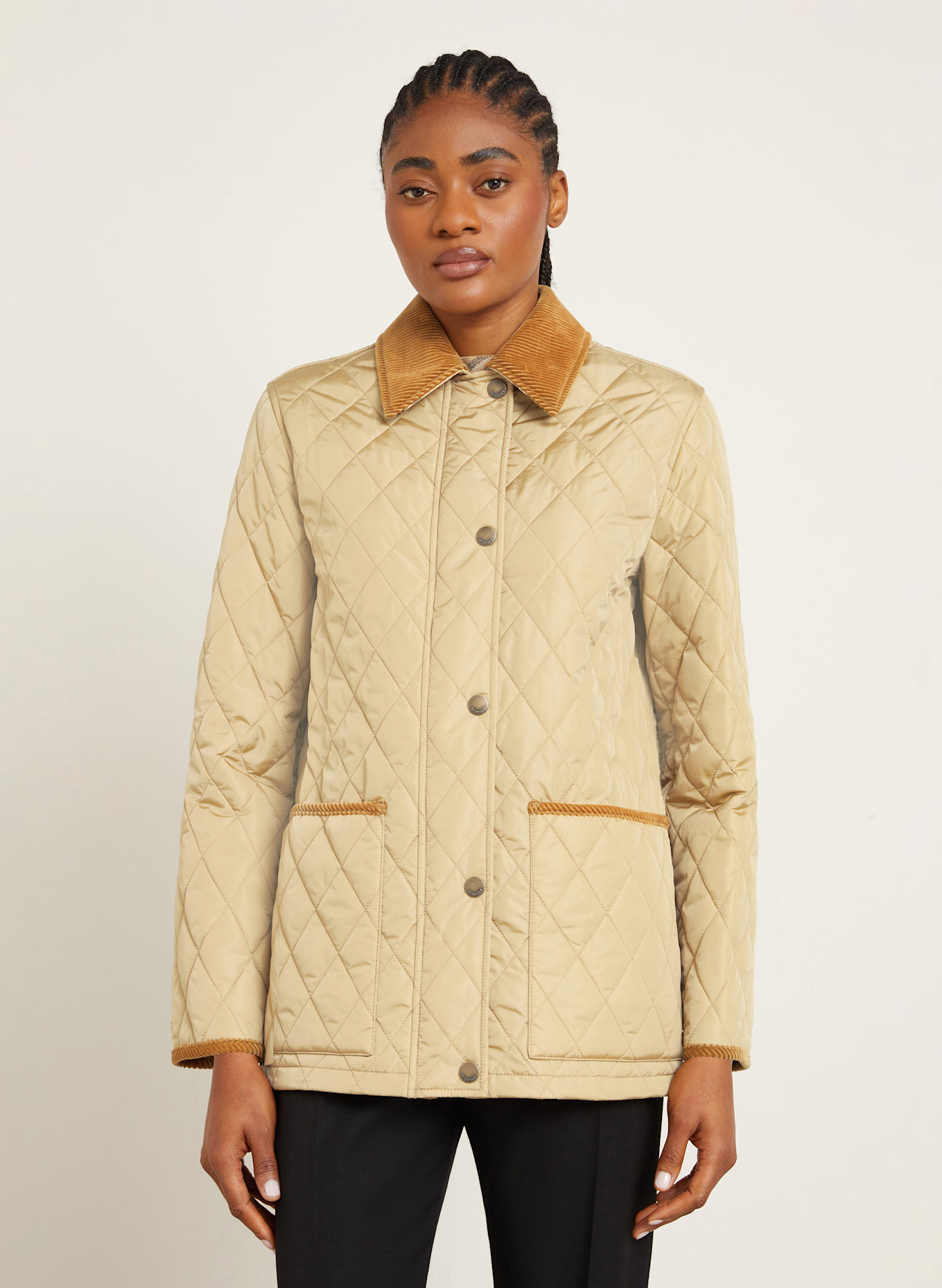 BURBERRY Kurtka pikowana: JASNOBRĄZOWY