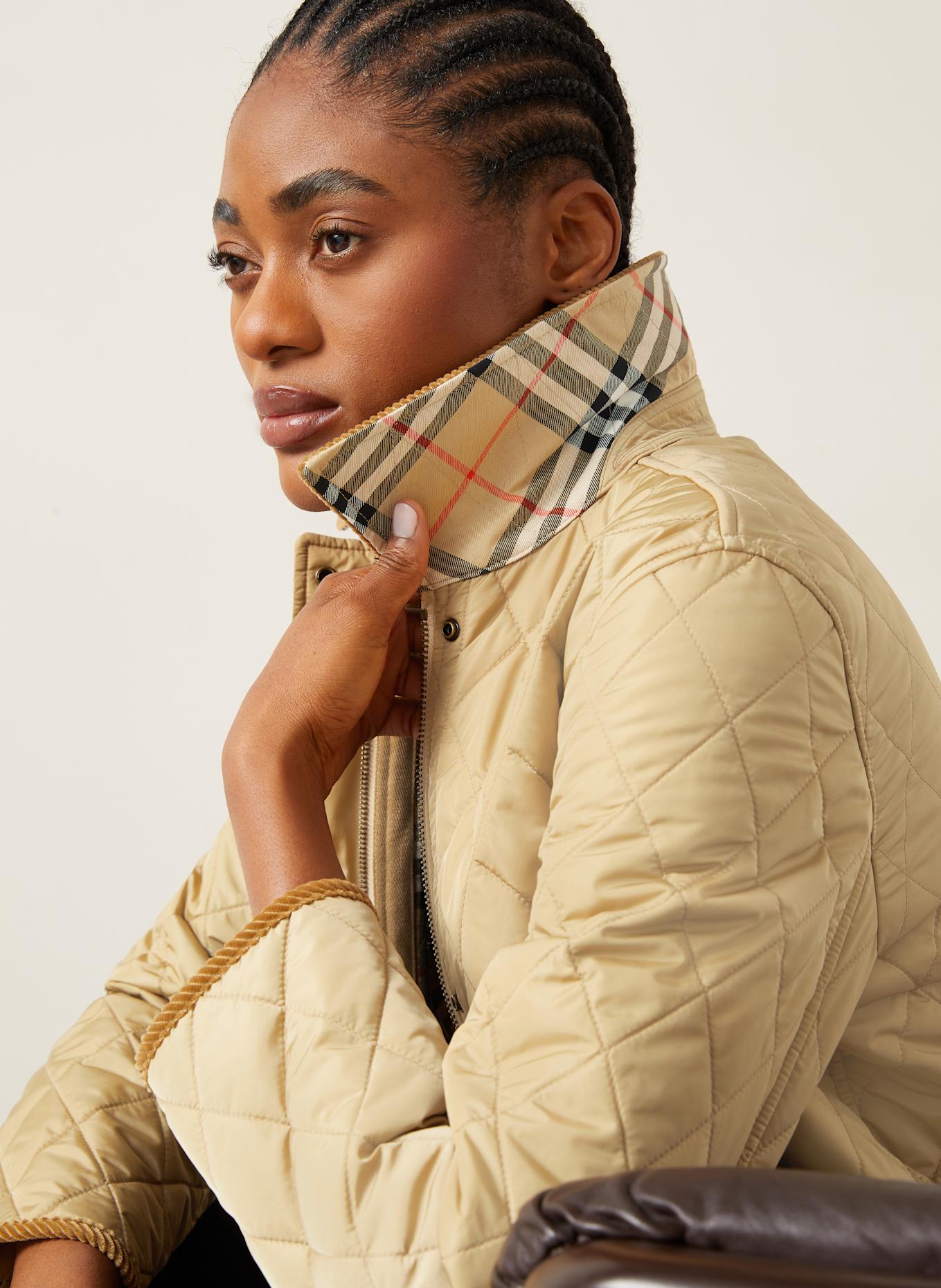 BURBERRY Kurtka pikowana: JASNOBRĄZOWY