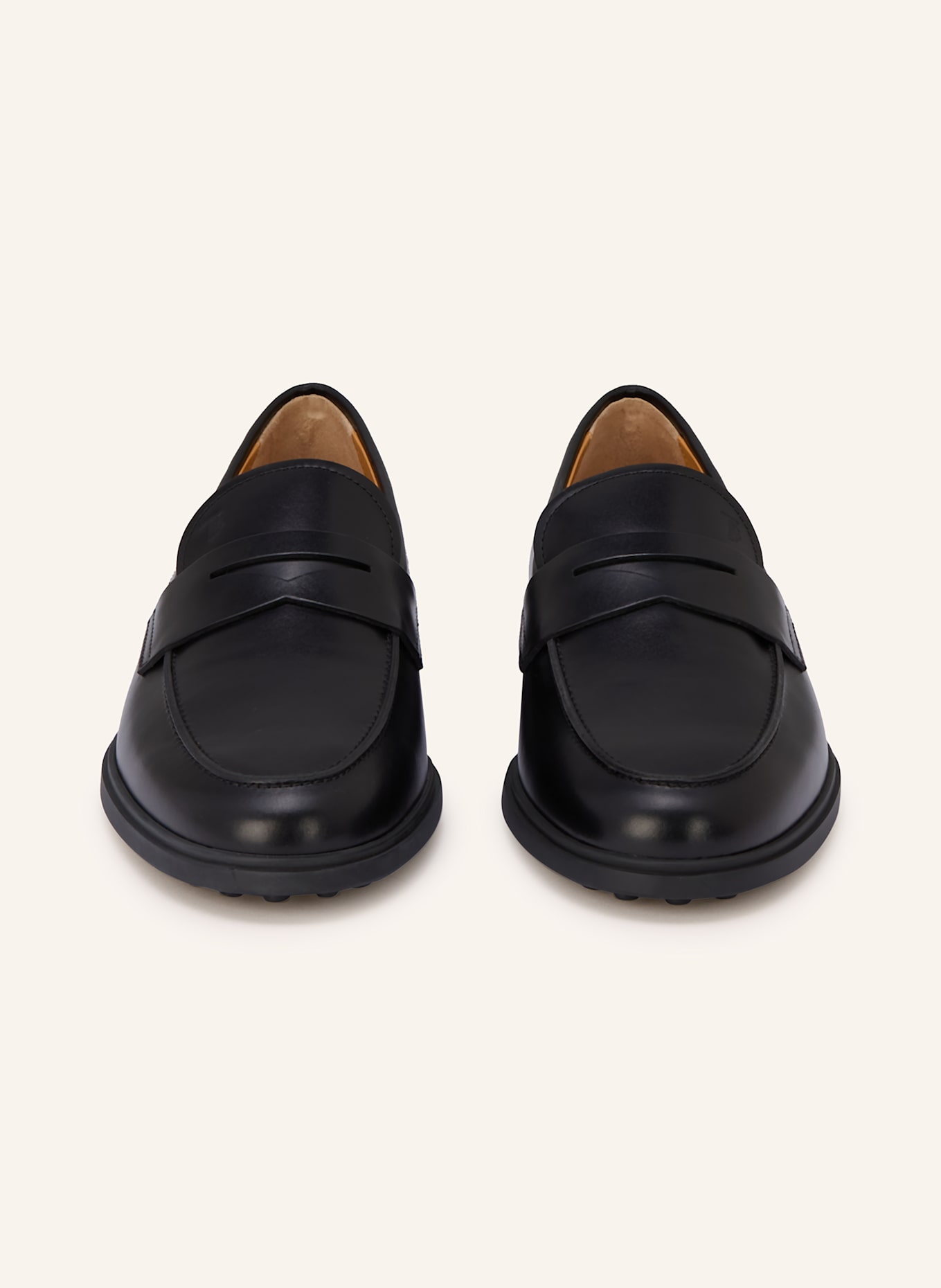 TOD'S Penny-Loafer GOMMA: SCHWARZ