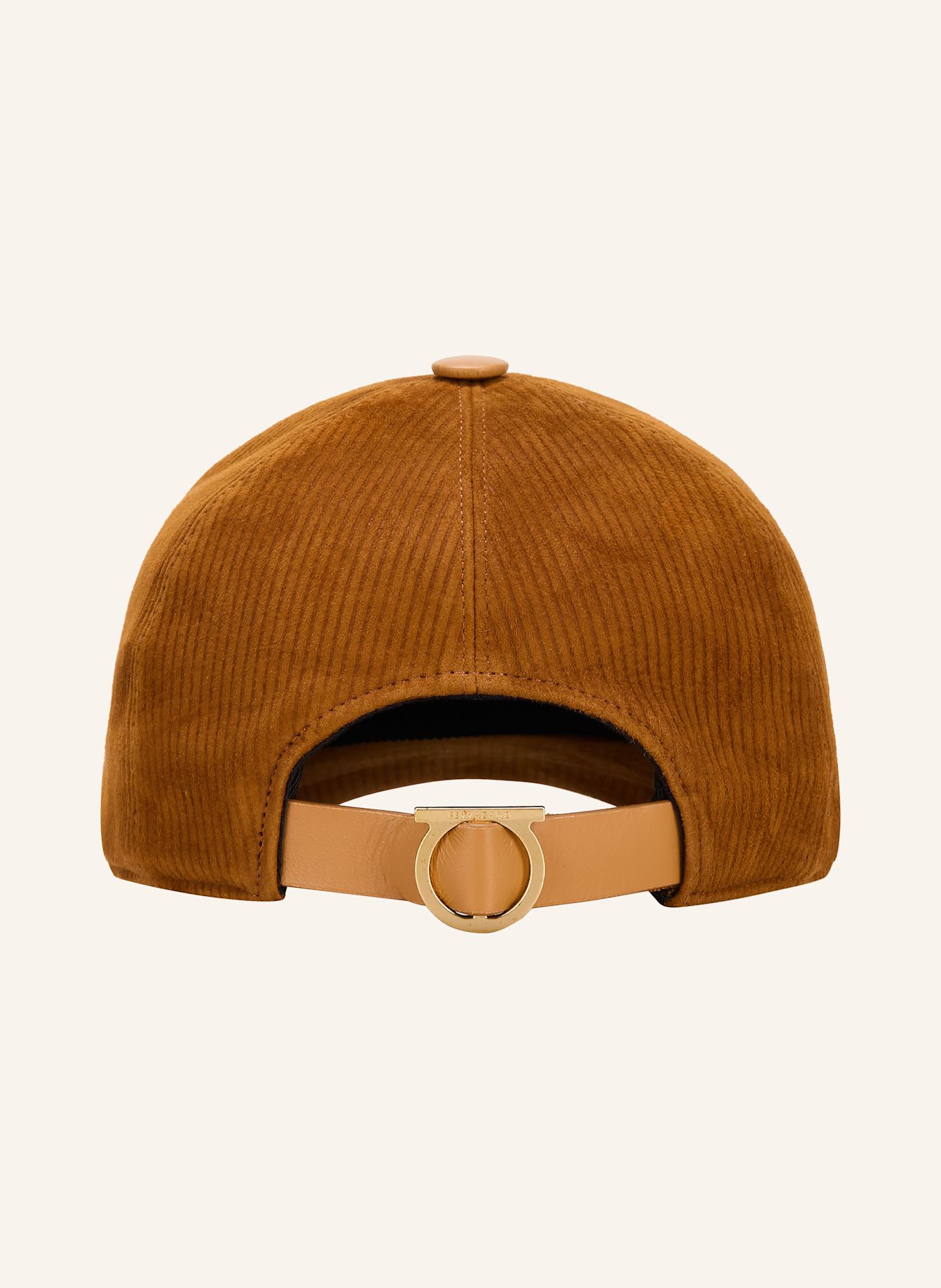 FERRAGAMO Czapka z daszkiem: BRĄZOWY