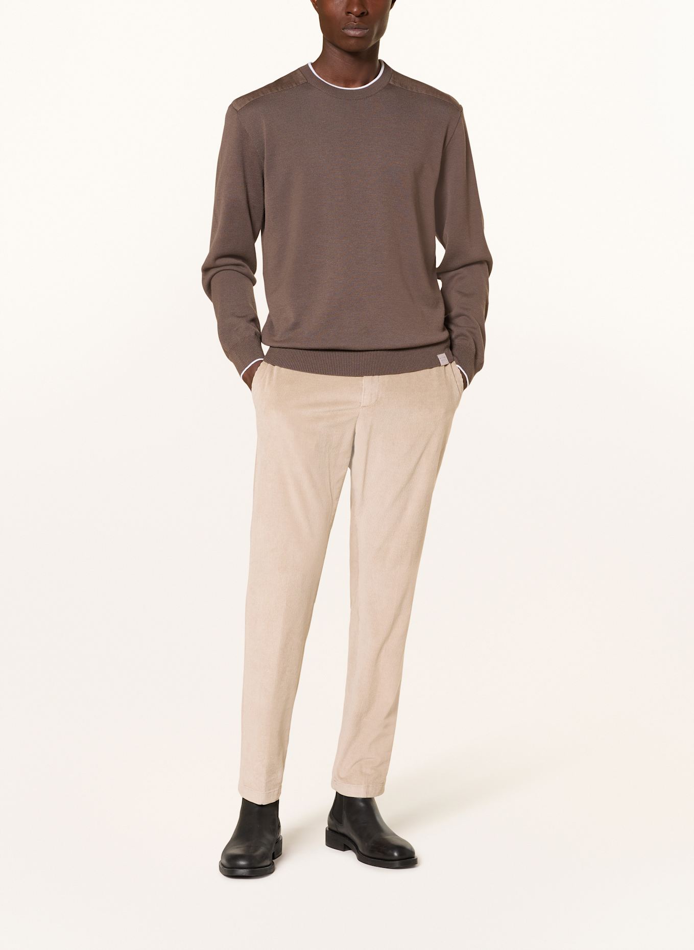 PAUL & SHARK Cordchino Extra Slim Fit: HELLBRAUN