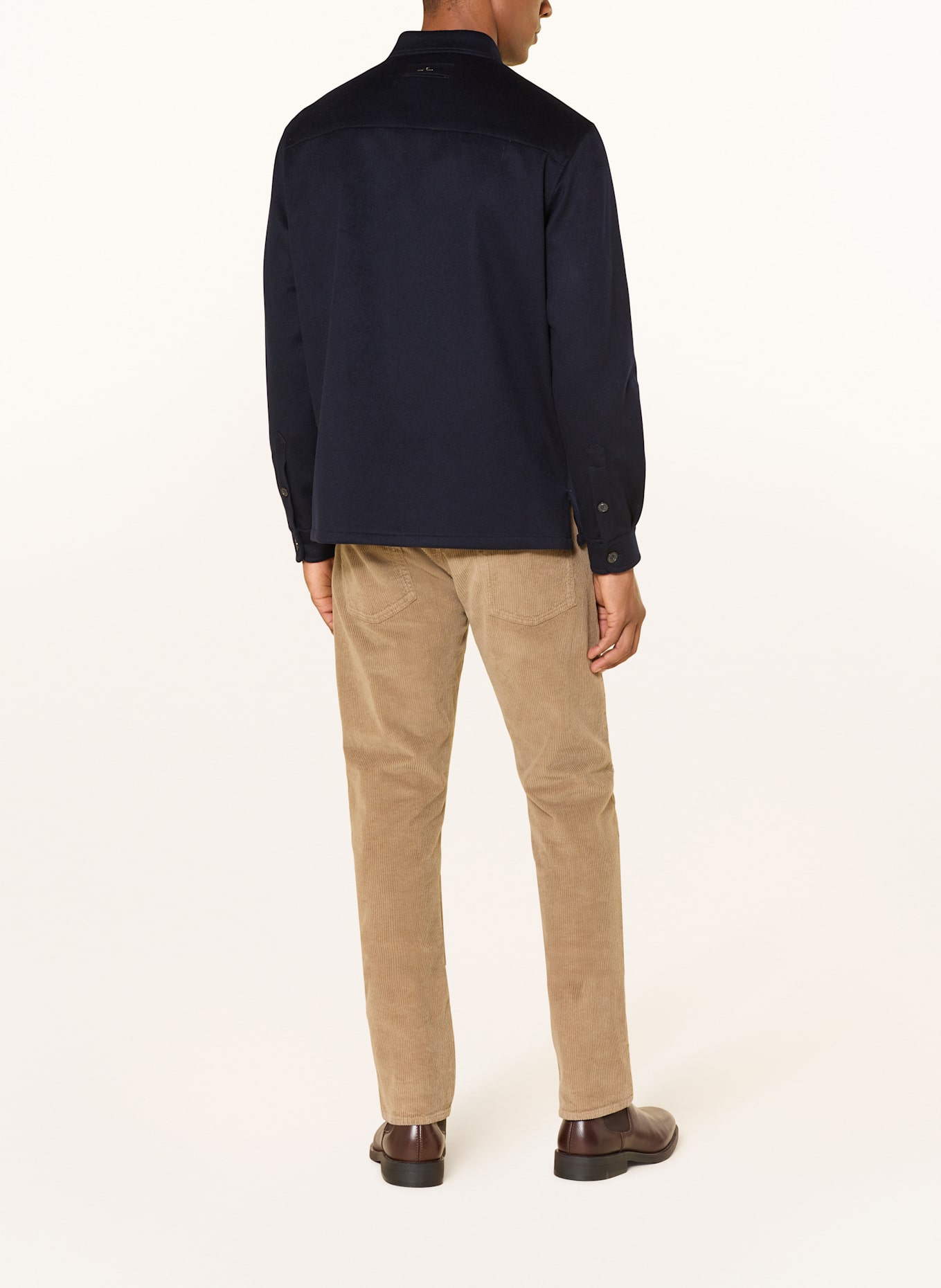 PAUL & SHARK Cashmere-Overjacket: DUNKELBLAU