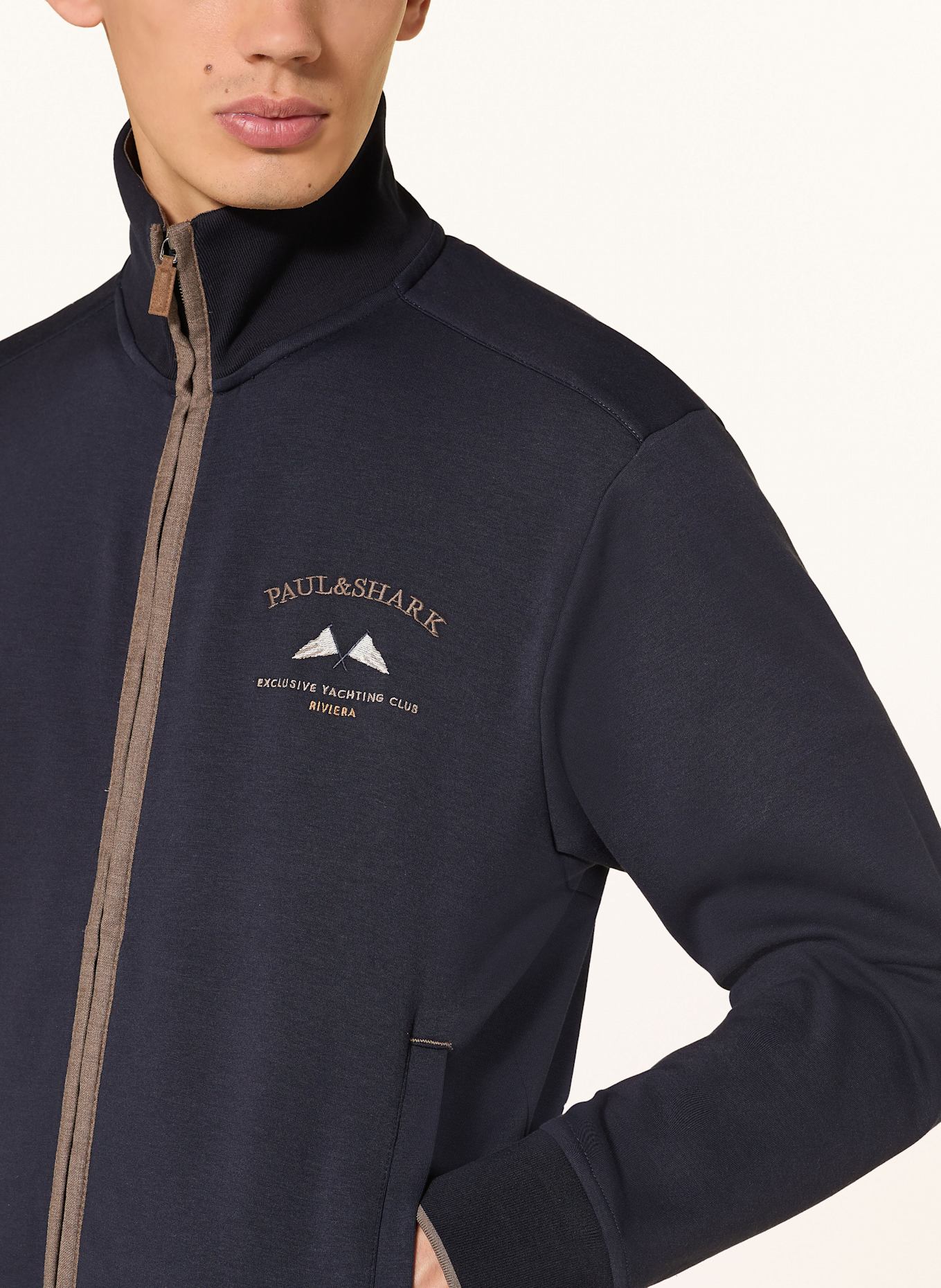 PAUL & SHARK Sweat jacket RIVIERA: DARK BLUE