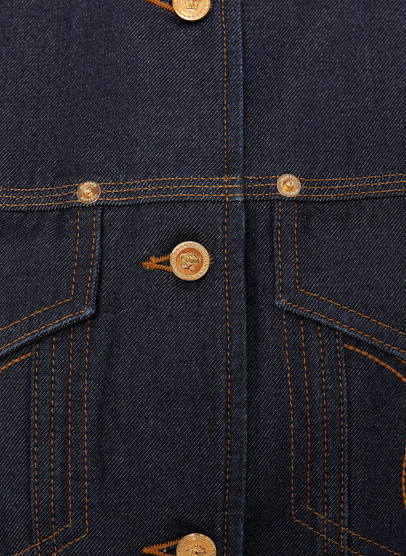 VERSACE Jeansweste: DUNKELBLAU