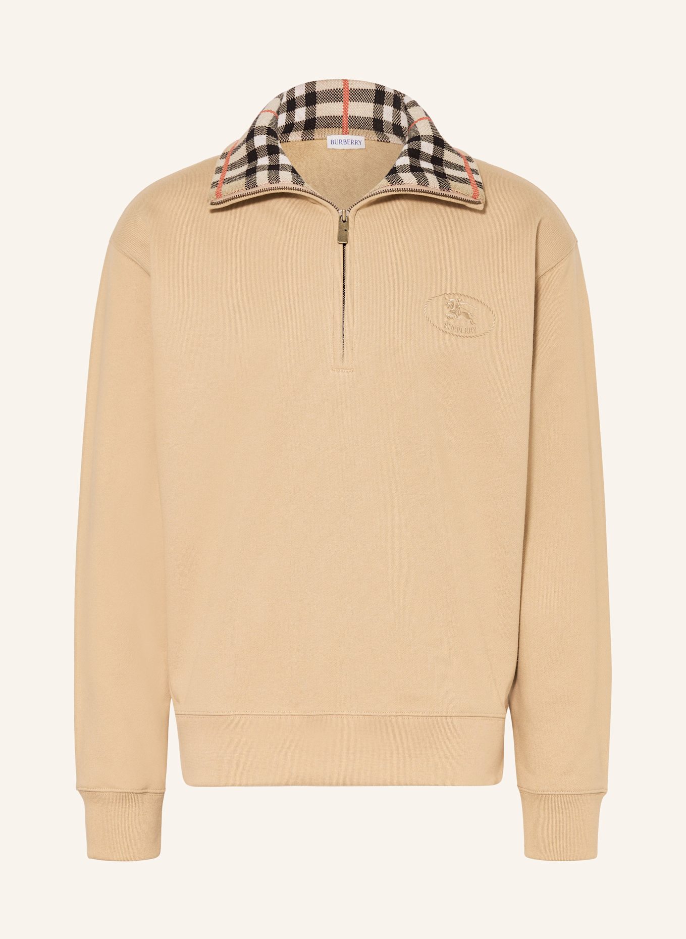 BURBERRY Sweat-Troyer: HELLBRAUN