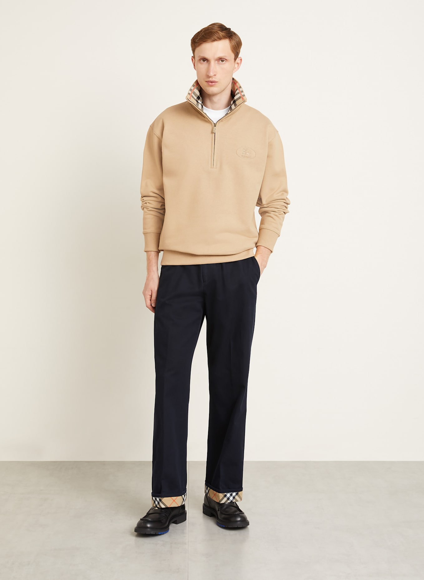 BURBERRY Sweat-Troyer: HELLBRAUN