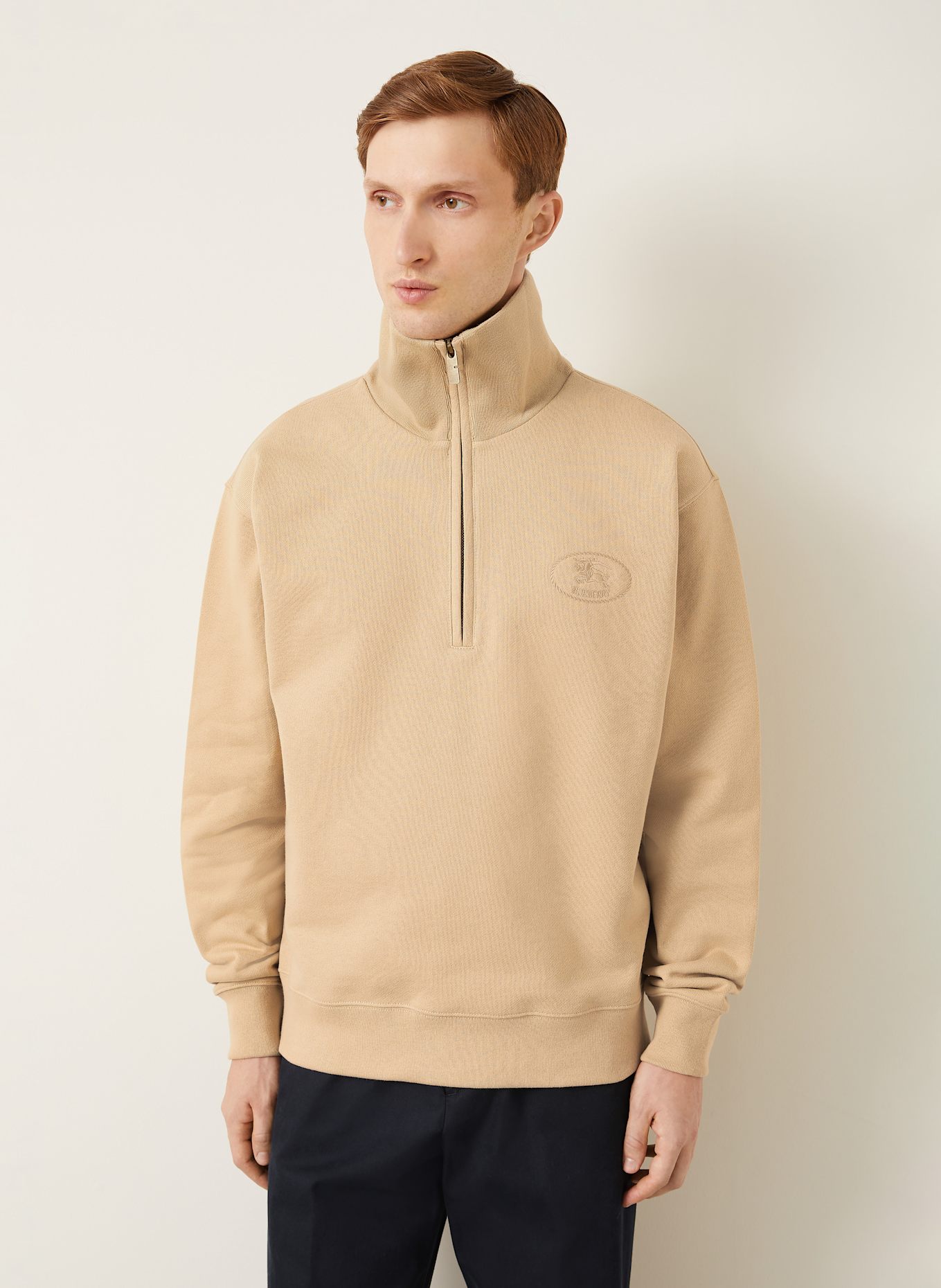 BURBERRY Sweat-Troyer: HELLBRAUN