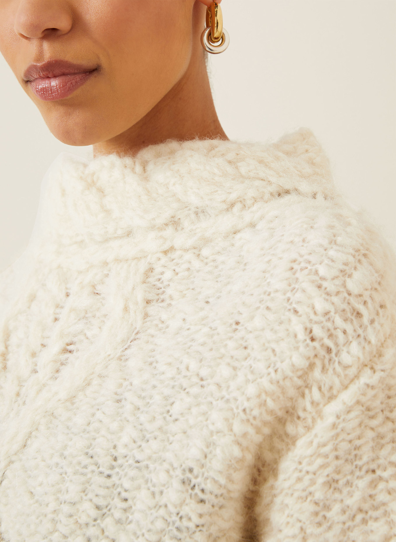 ISABEL MARANT Alpaka-Pullover ROMANE: ECRU