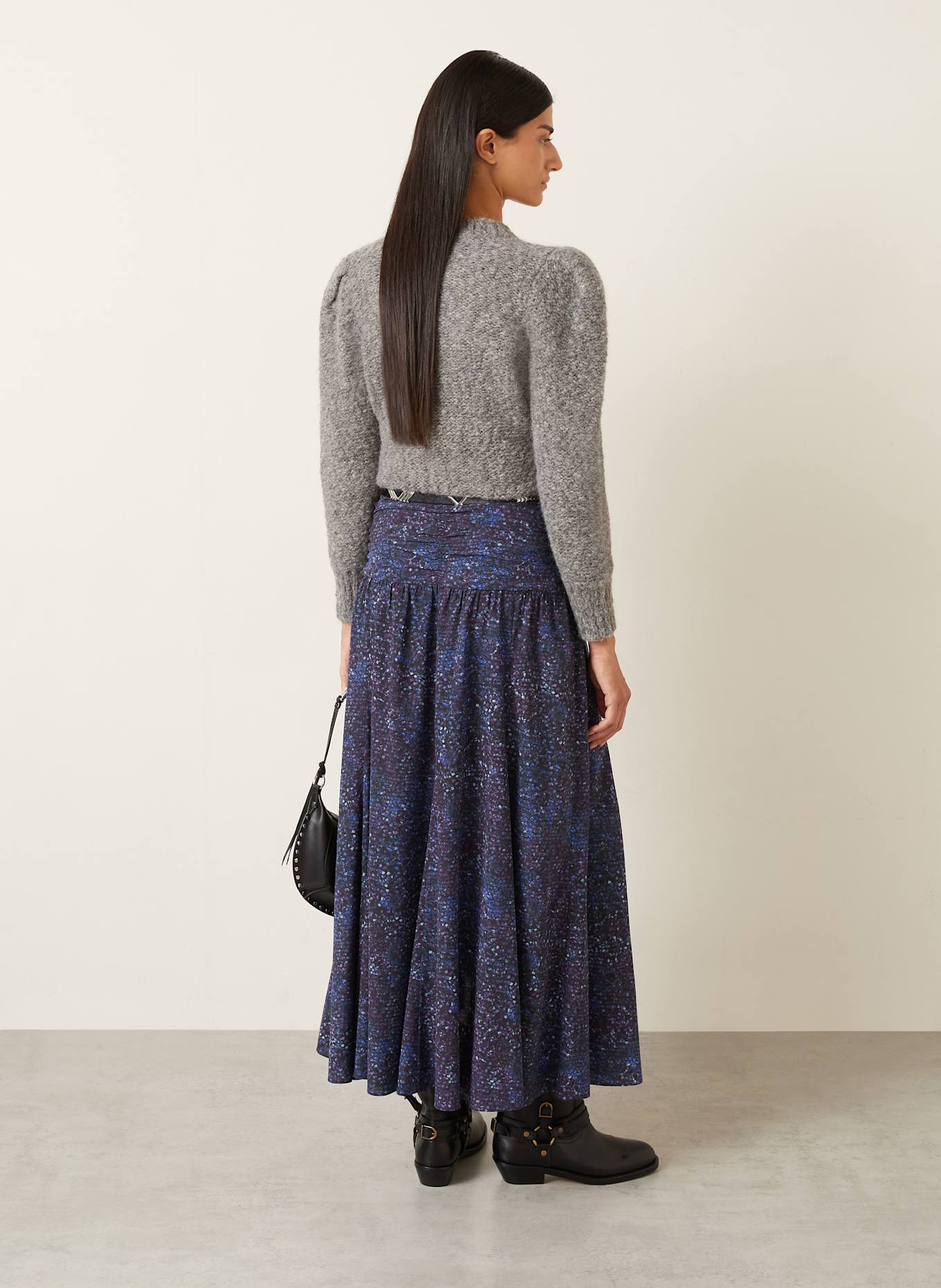 ISABEL MARANT Alpaka-Pullover EMMA: DUNKELGRAU