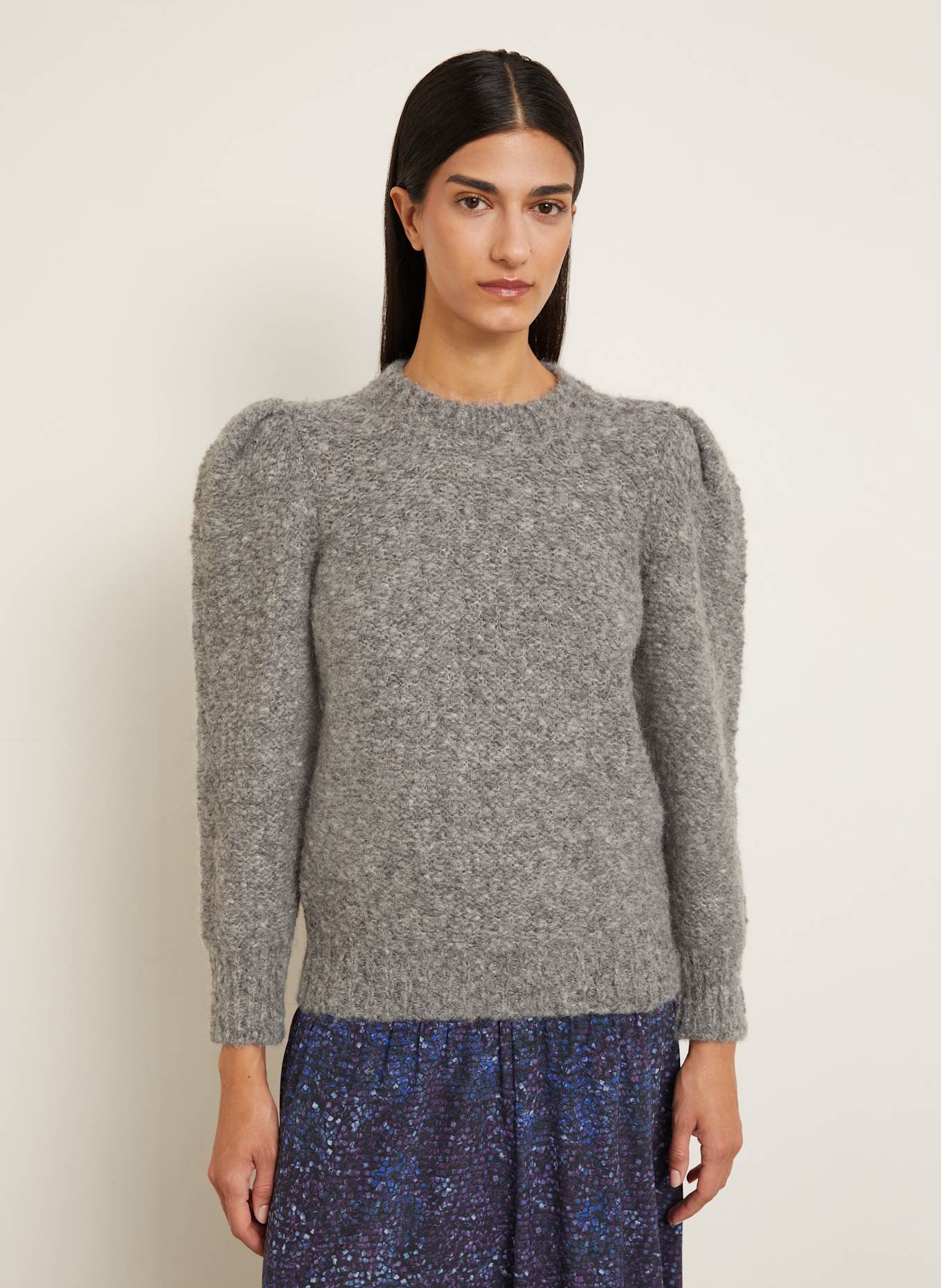 ISABEL MARANT Alpaka-Pullover EMMA: DUNKELGRAU