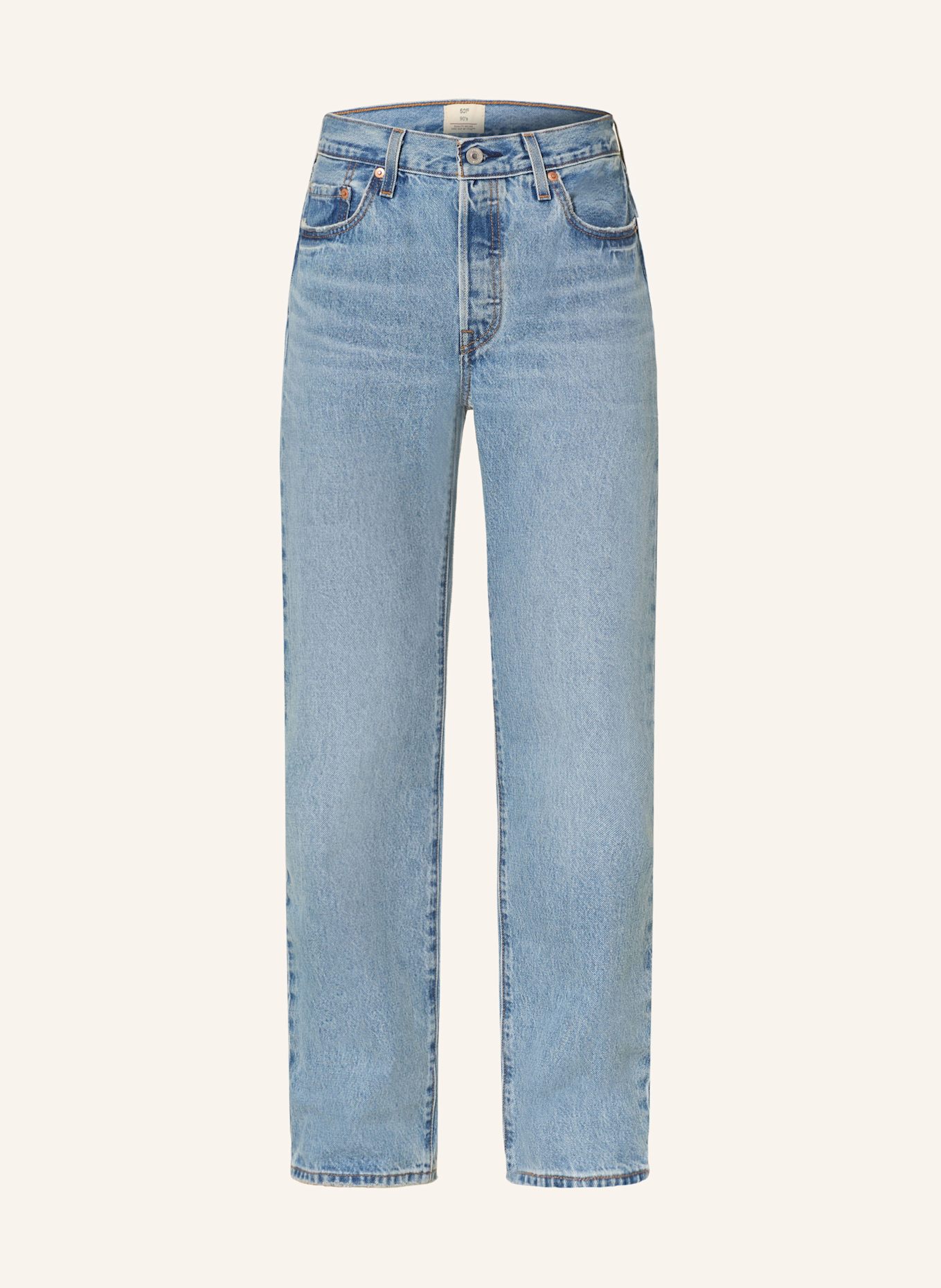Levi's® Straight džíny 501 90'S: 06 Med Indigo - Worn In