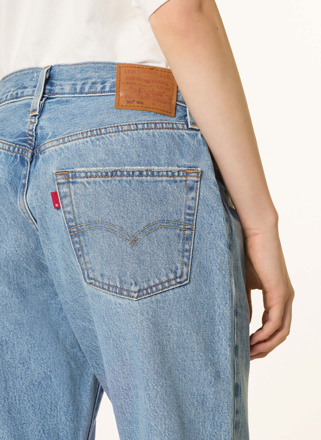 Levi's® Straight džíny 501 90'S: 06 Med Indigo - Worn In