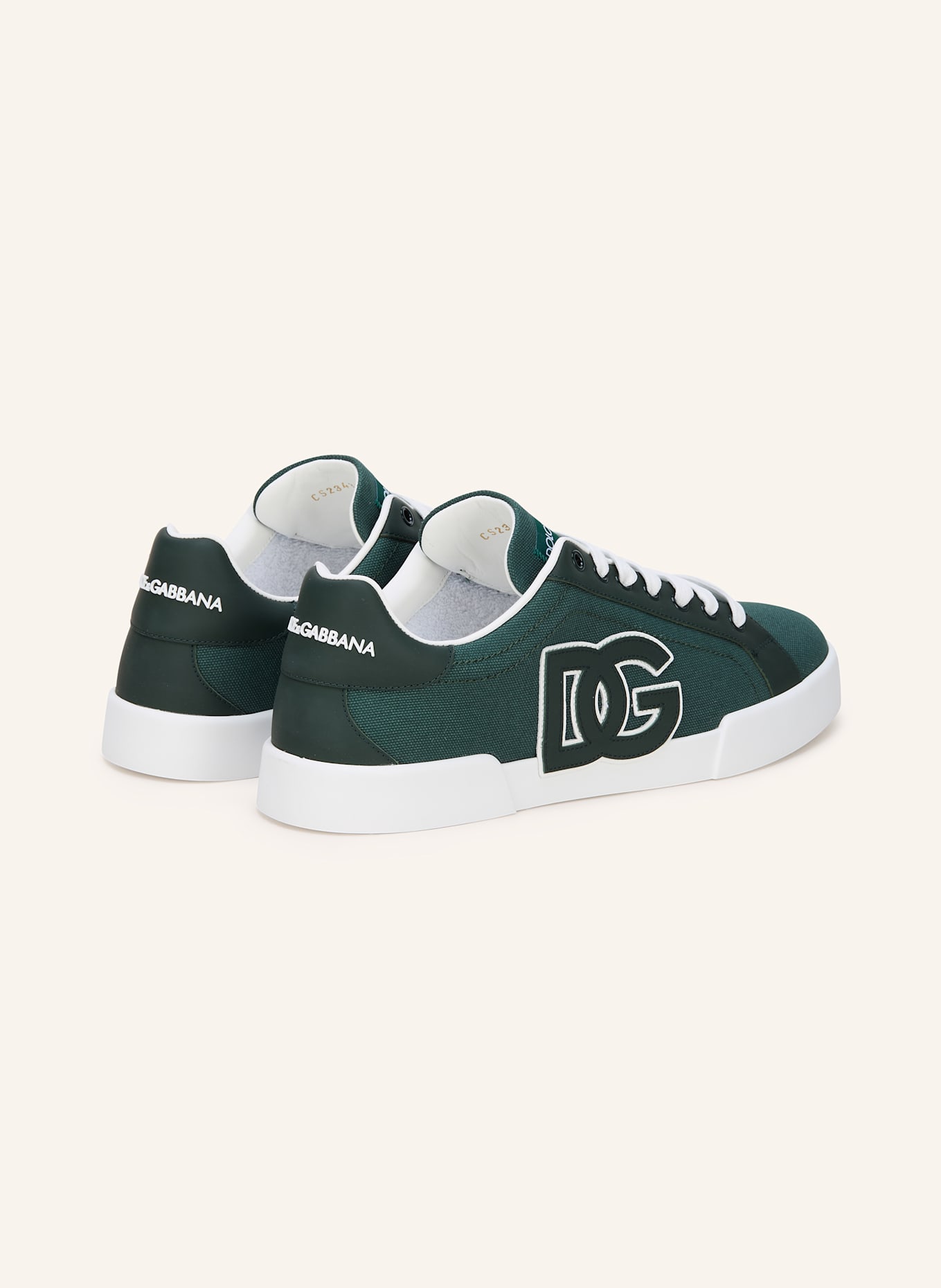DOLCE & GABBANA Sneakersy PORTOFINO: TMAVĚ ZELENÁ