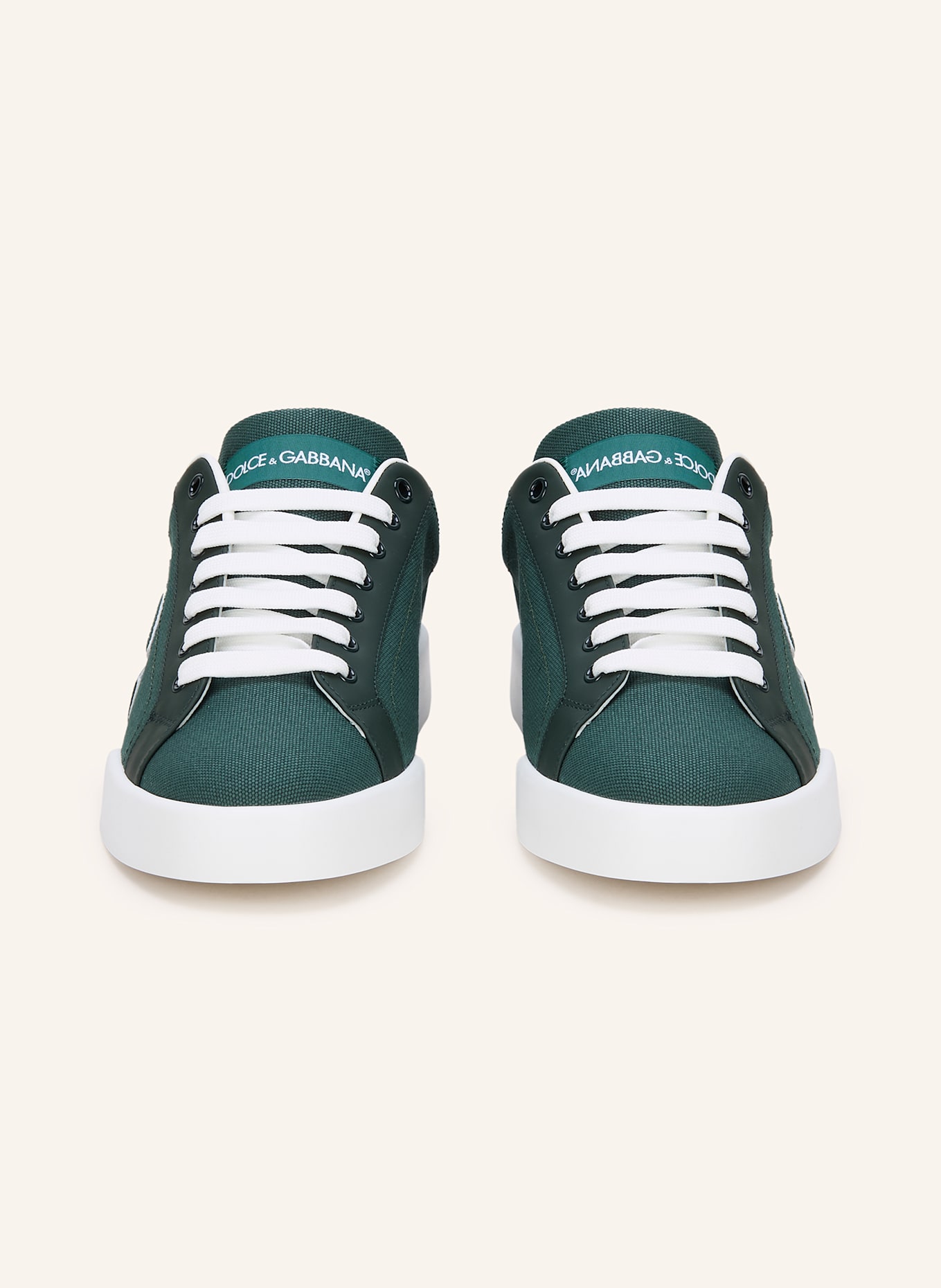 DOLCE & GABBANA Sneakersy PORTOFINO: TMAVĚ ZELENÁ