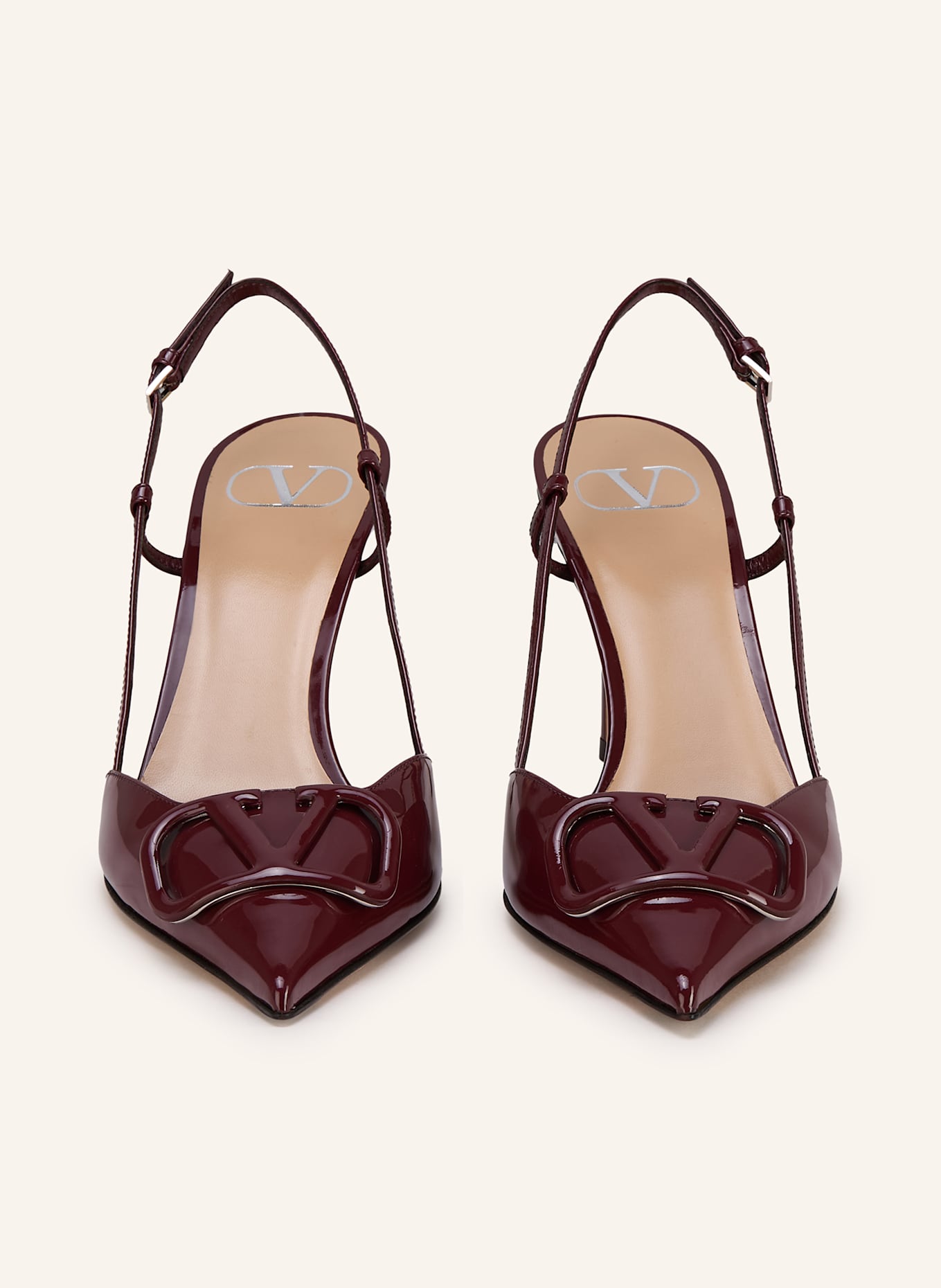 VALENTINO GARAVANI Slingpumps VLOGO SIGNATURE: DUNKELROT