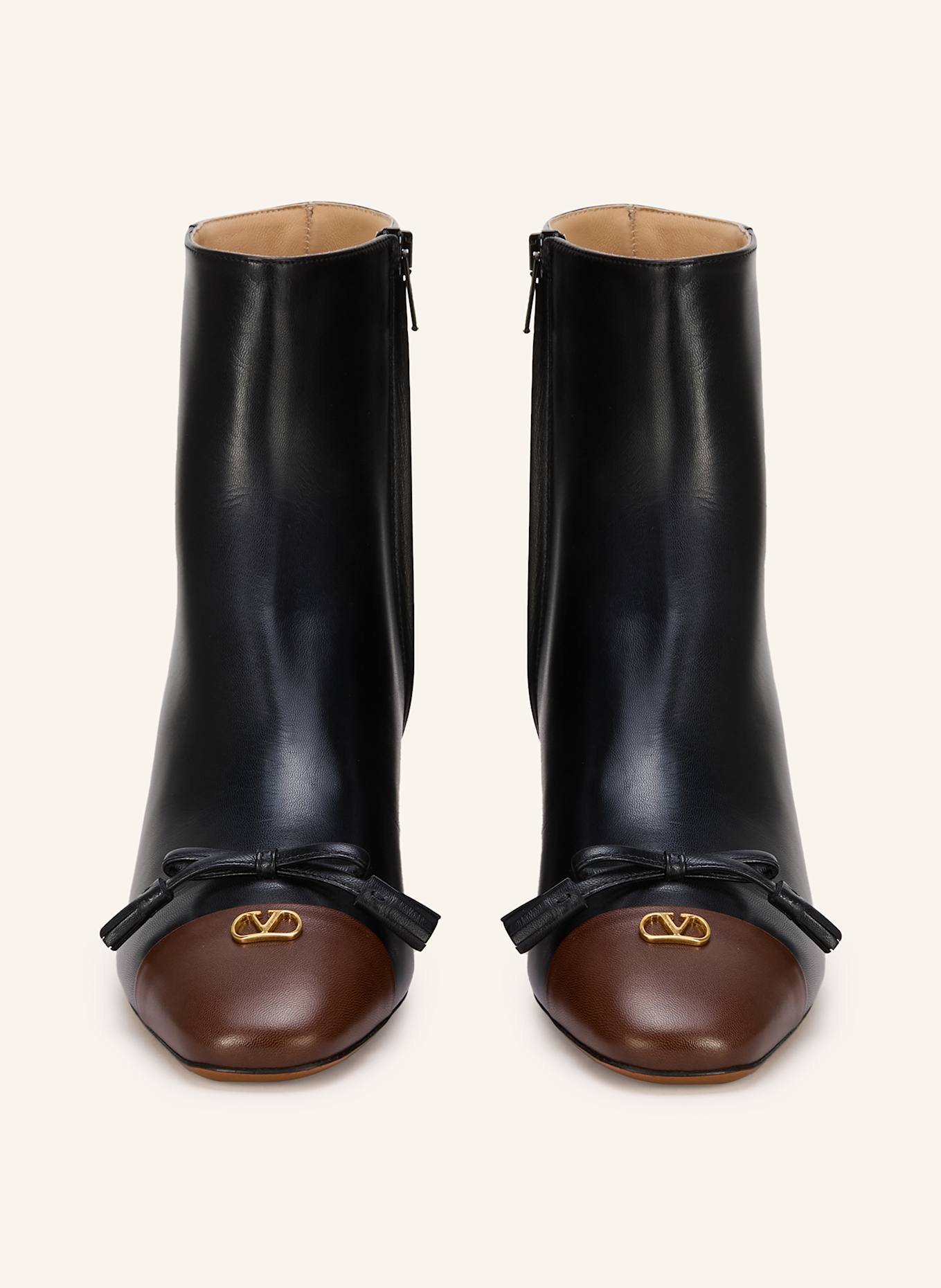 VALENTINO GARAVANI Stiefeletten: SCHWARZ / DUNKELBRAUN