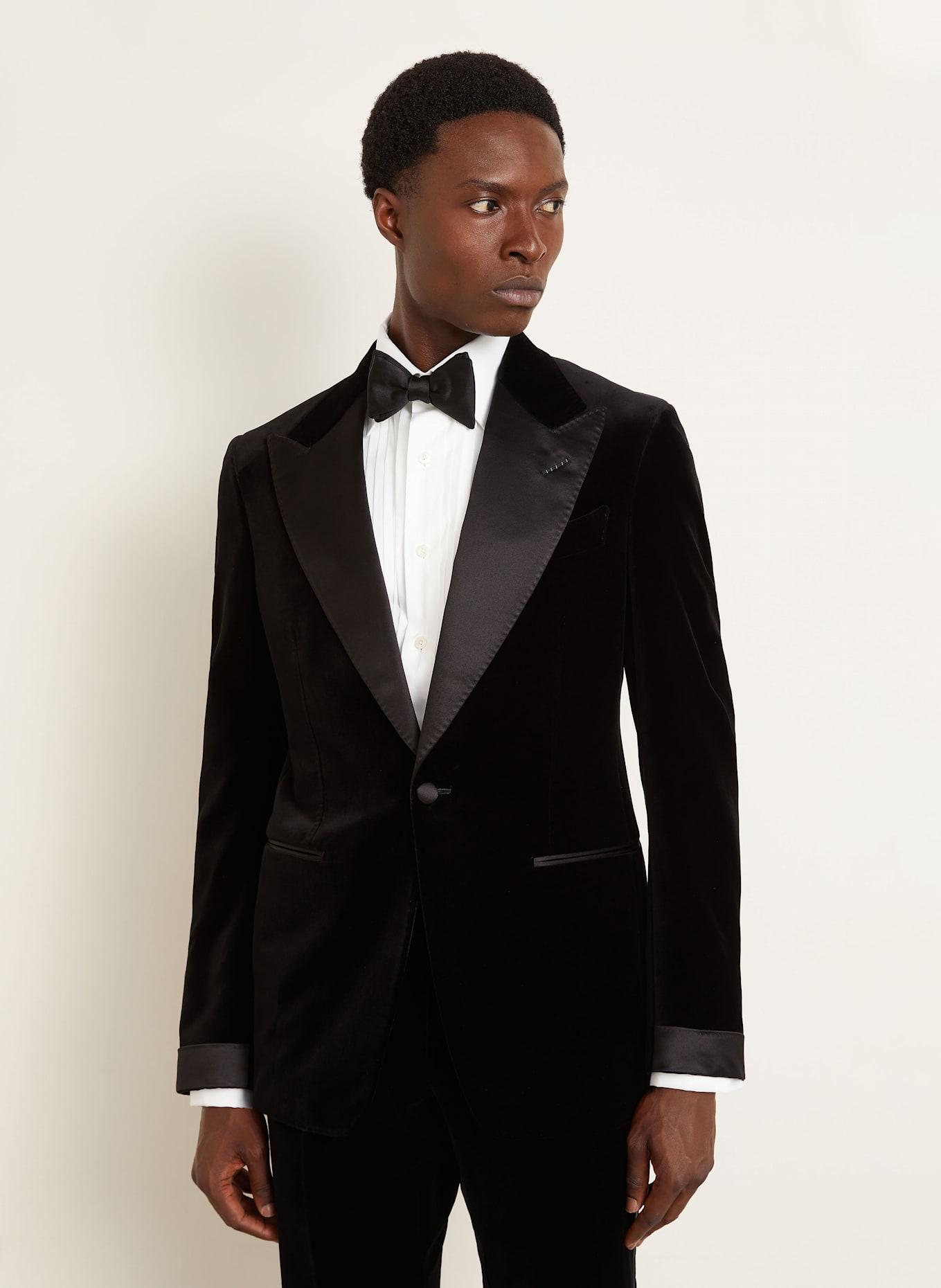 TOM FORD Smoking SHELTON extra slim fit: CZARNY