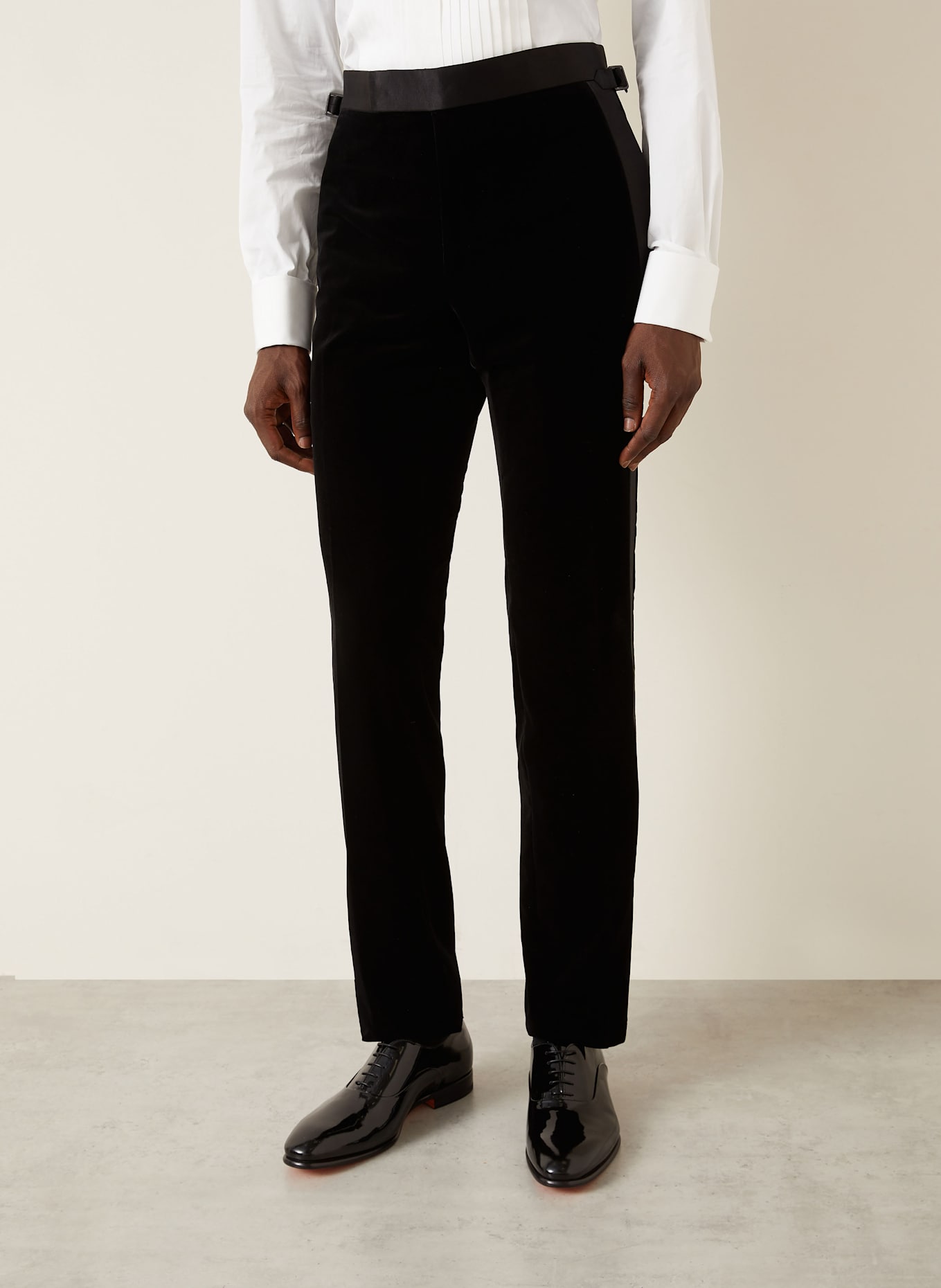 TOM FORD Smoking SHELTON extra slim fit: CZARNY