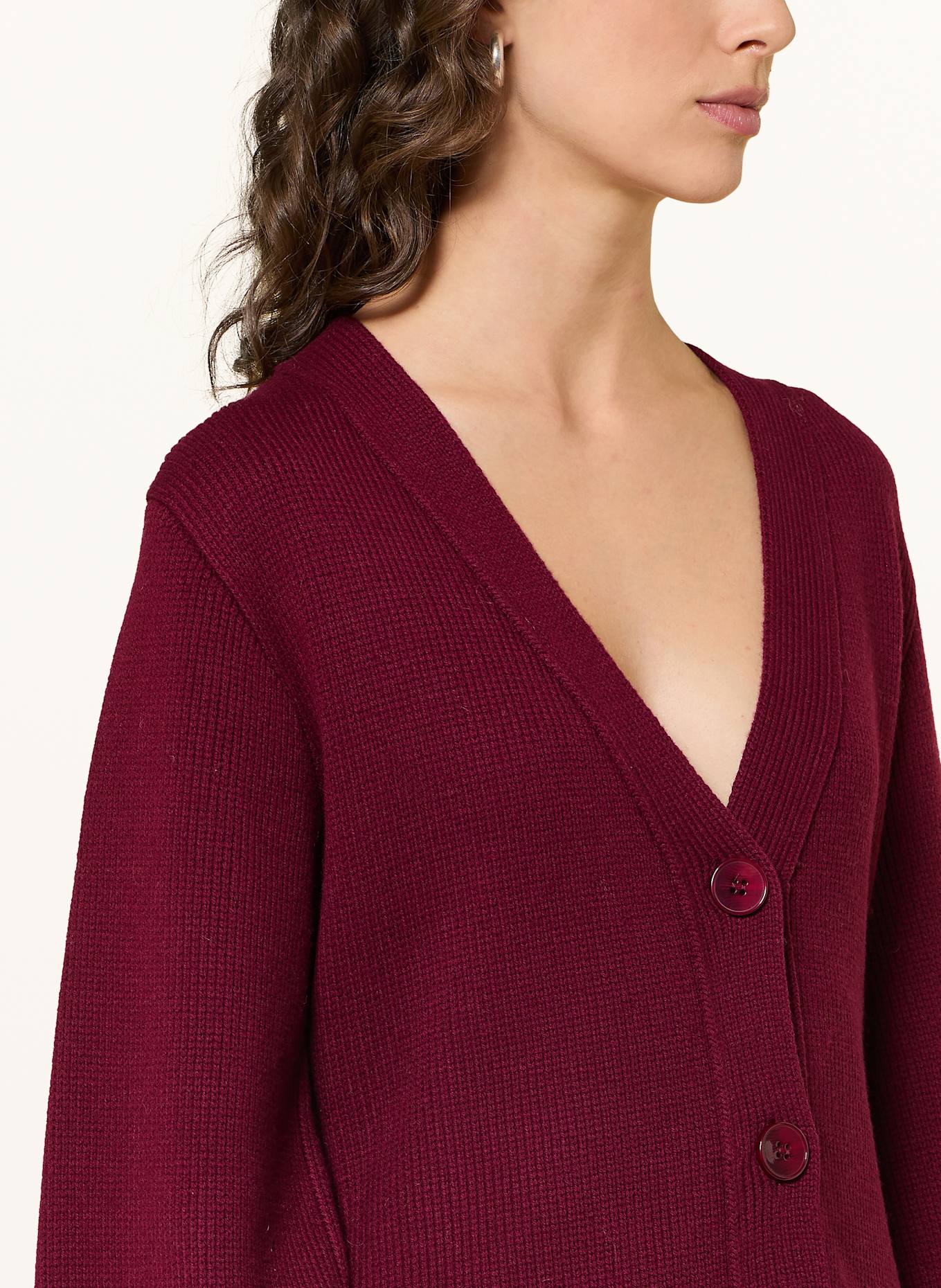 MRS & HUGS Strickjacke: DUNKELROT