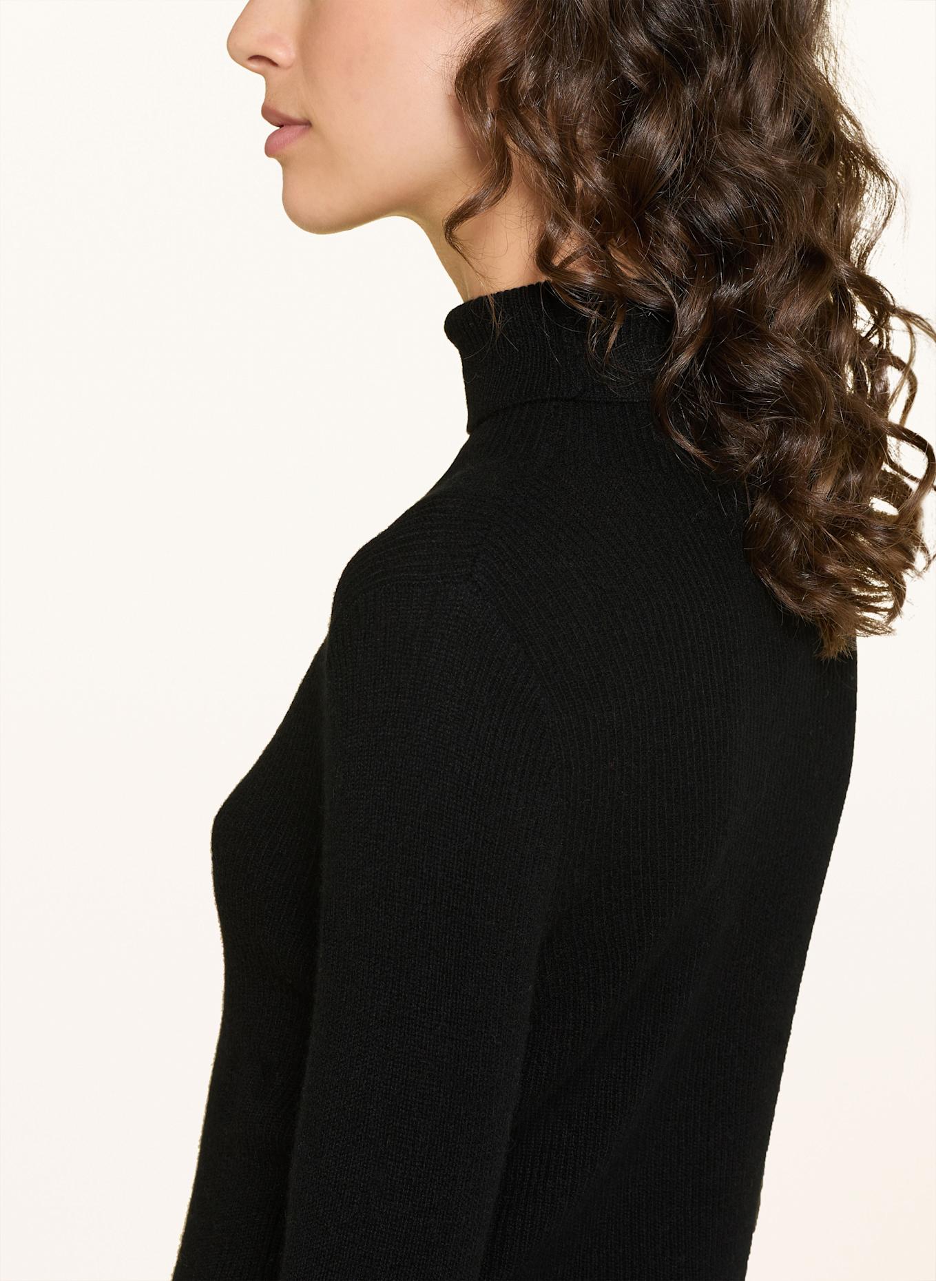 MRS & HUGS Rollkragenpullover aus Cashmere: SCHWARZ