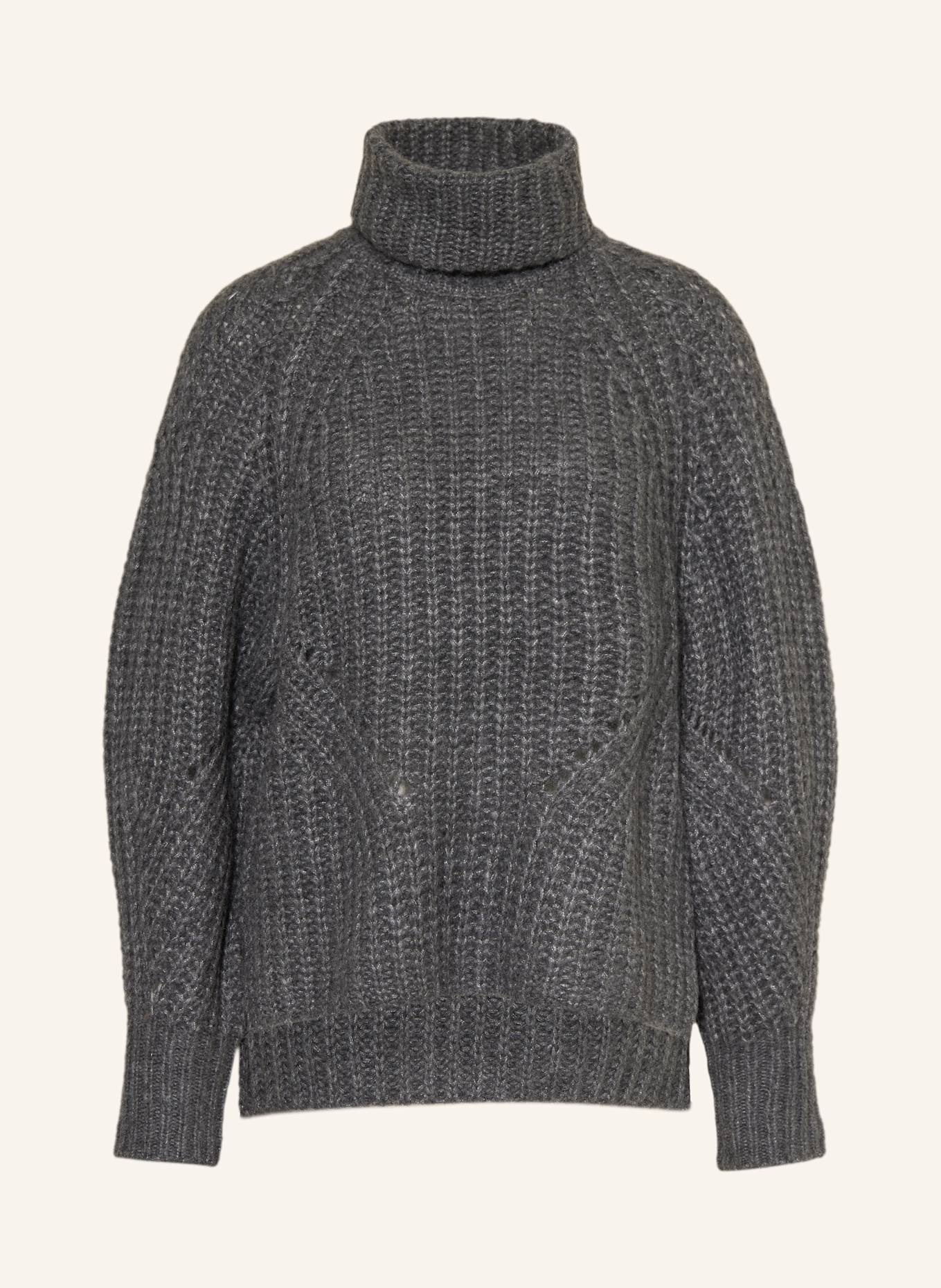 MRS & HUGS Rollkragenpullover aus Cashmere: DUNKELGRAU