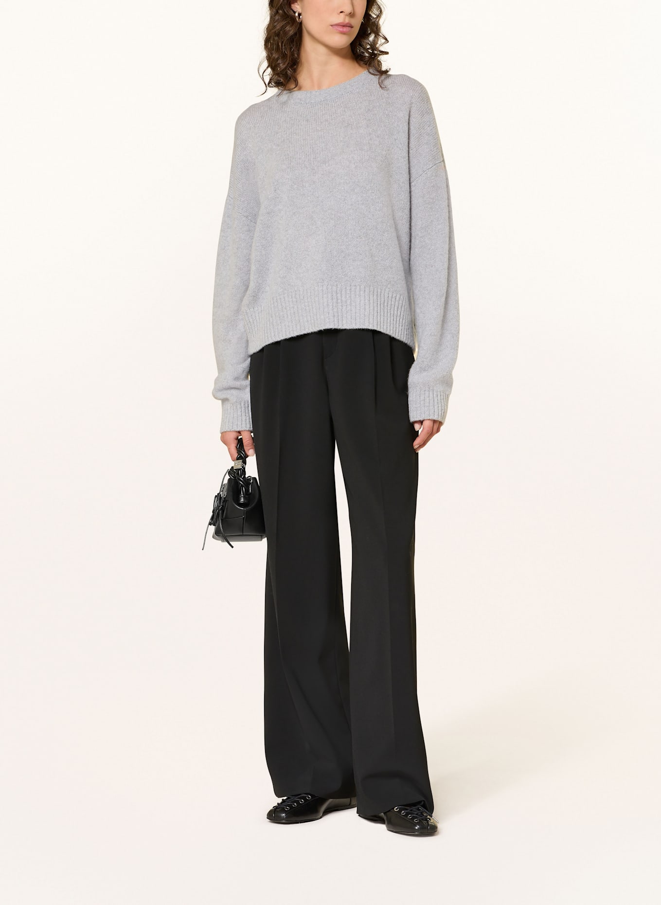 MRS & HUGS Pullover aus Cashmere: HELLGRAU