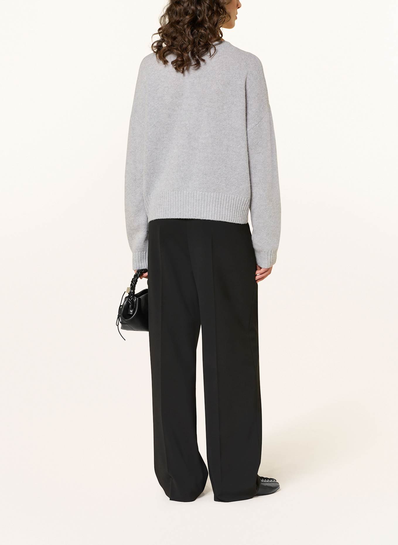 MRS & HUGS Pullover aus Cashmere: HELLGRAU