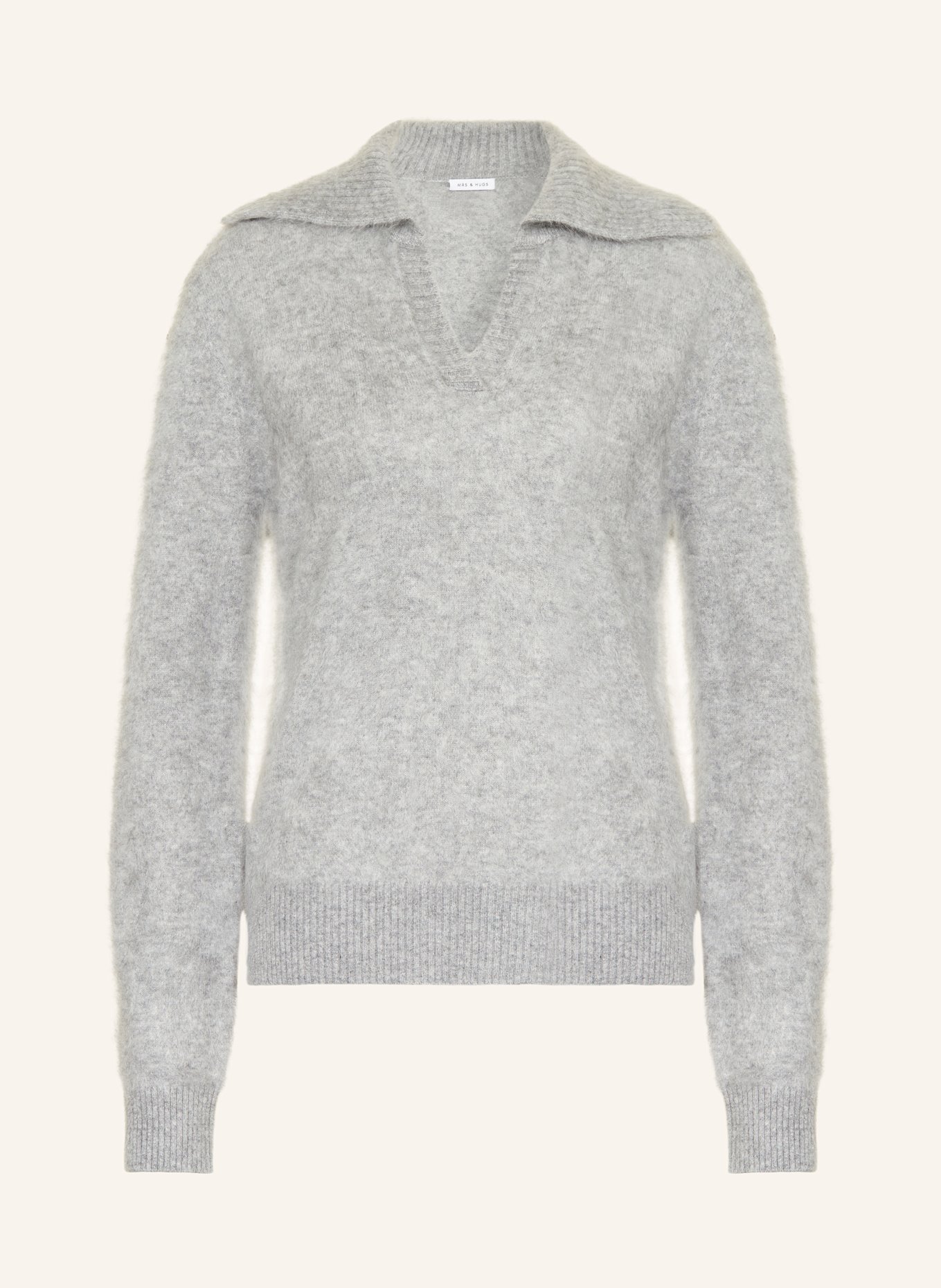 MRS & HUGS Cashmere-Pullover: GRAU
