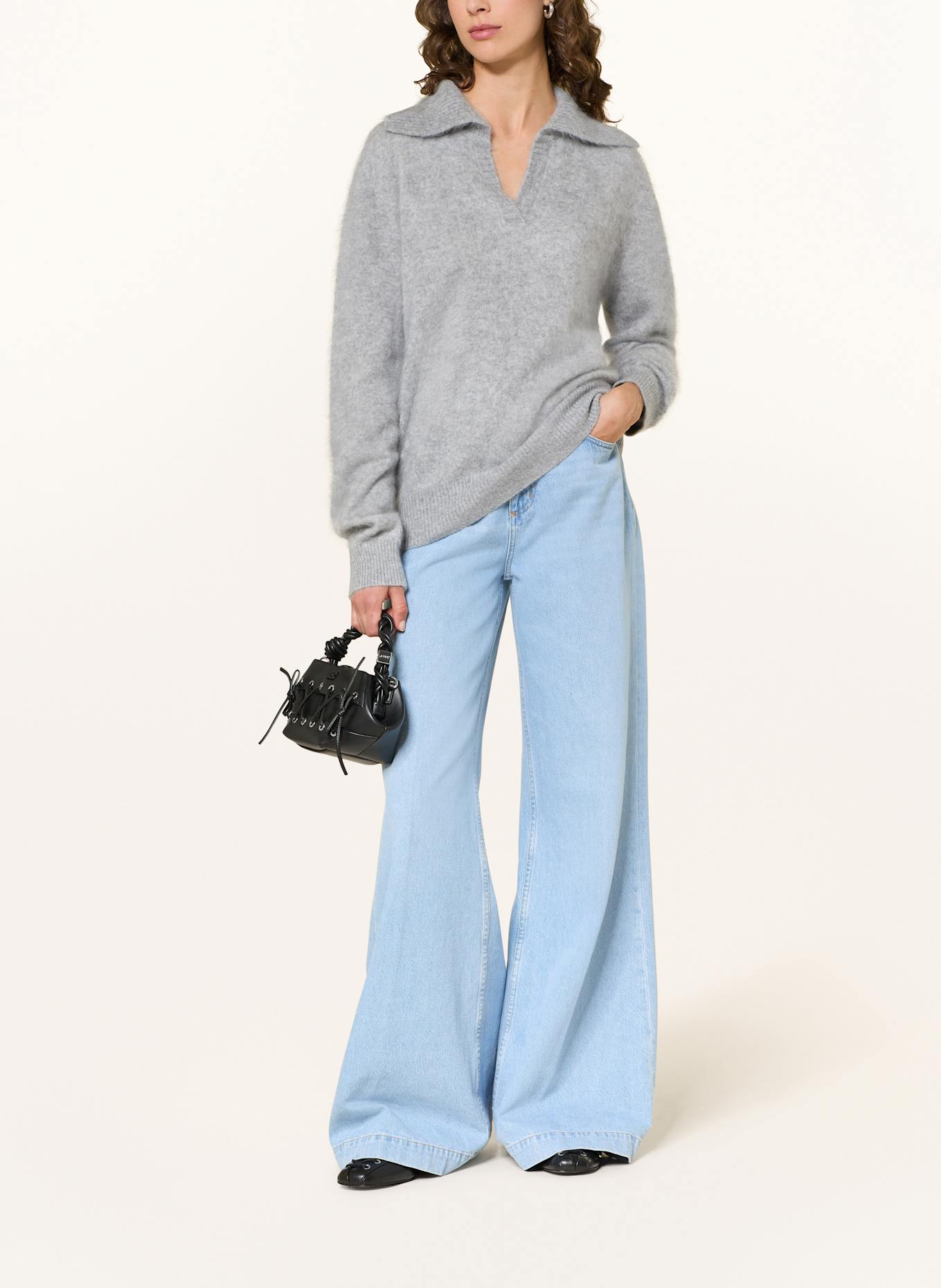 MRS & HUGS Cashmere-Pullover: GRAU