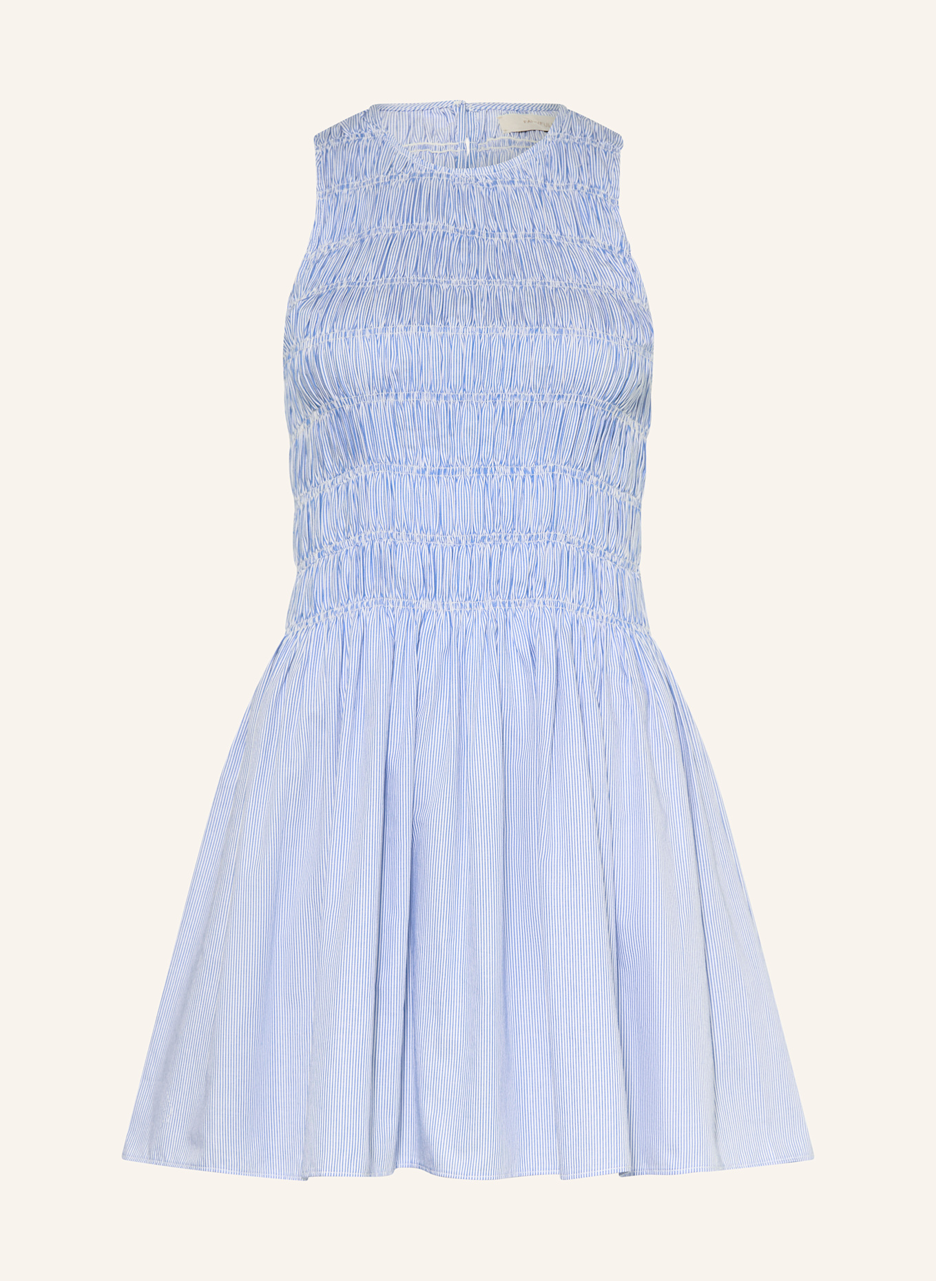 FAITHFULL THE BRAND Šaty HEIDI: MODRÁ / BÍLÁ