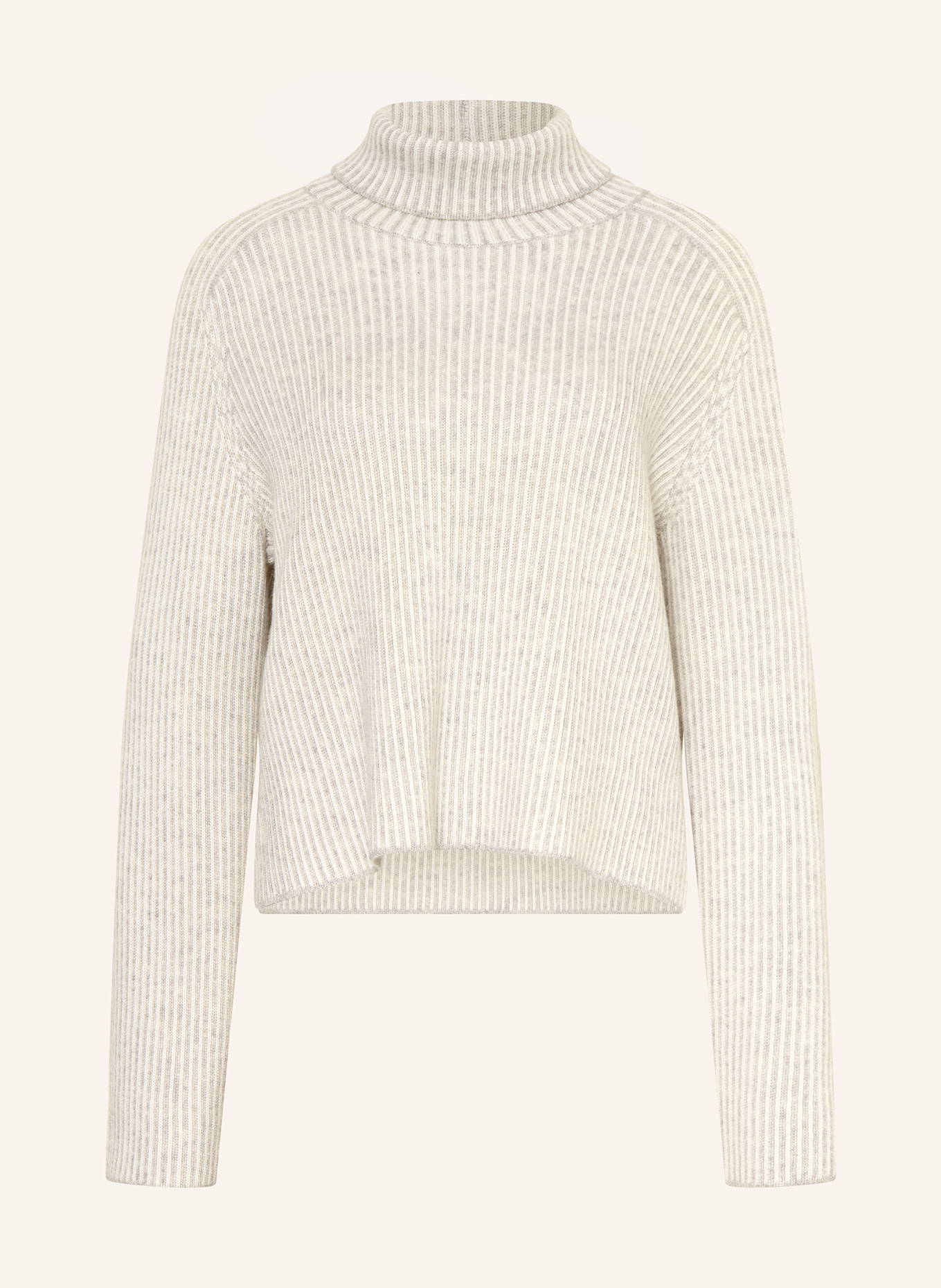 MRS & HUGS Turtleneck sweater with cashmere: LIGHT GRAY