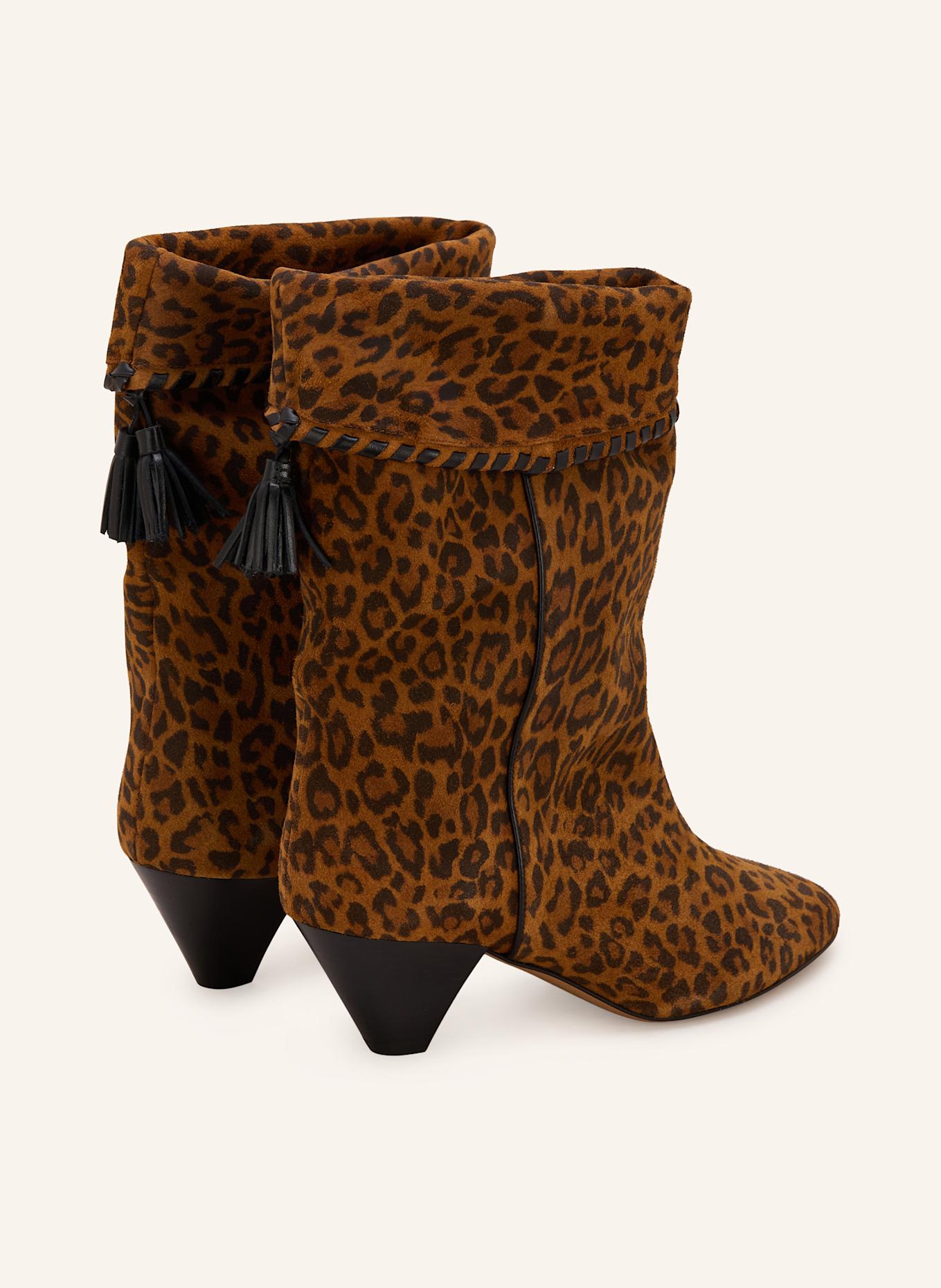 ISABEL MARANT Stiefeletten DALBY: BRAUN / DUNKELBRAUN