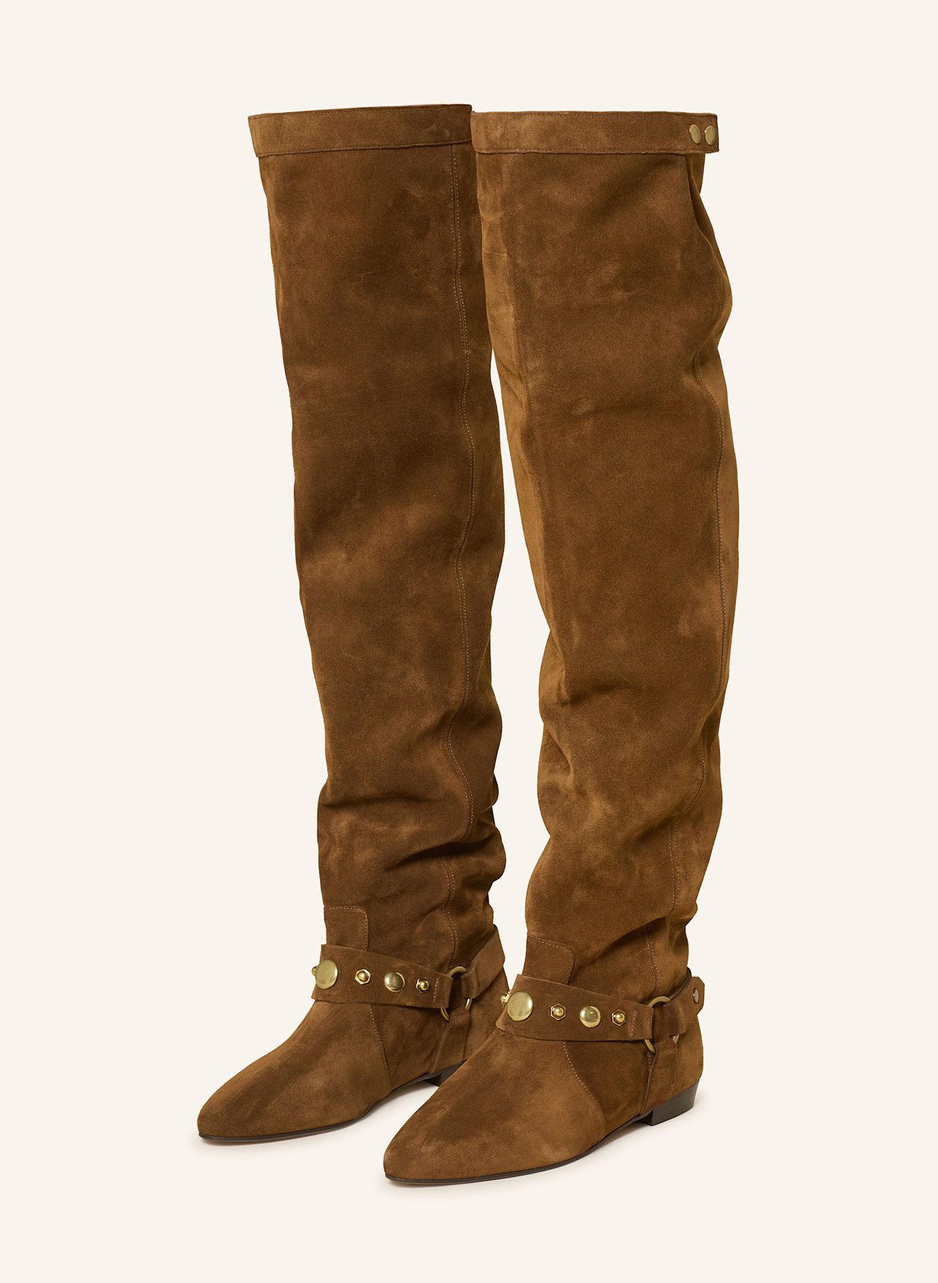 ISABEL MARANT Overknee-Stiefel SELIZE: BRAUN
