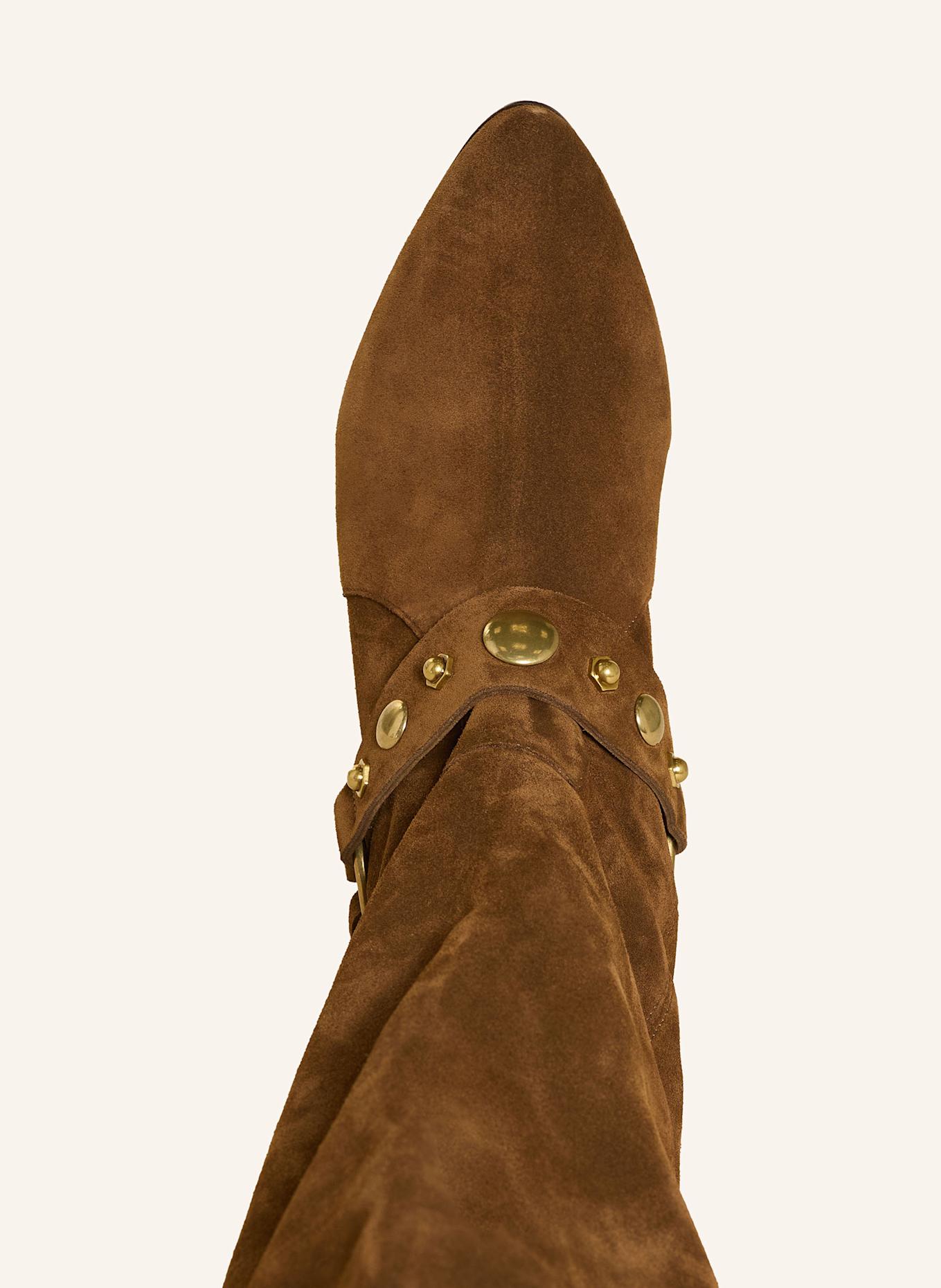 ISABEL MARANT Overknee-Stiefel SELIZE: BRAUN