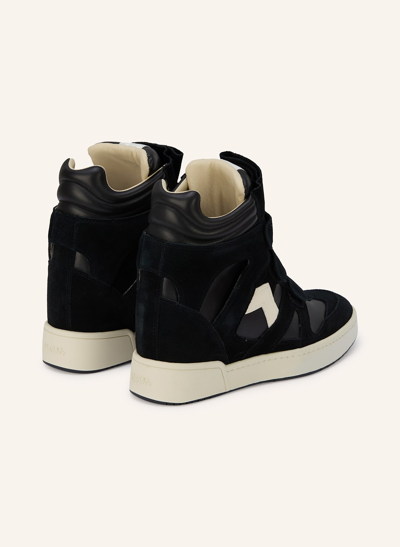 ISABEL MARANT Hightop GIABORGHINI sneakers IM3: BLACK
