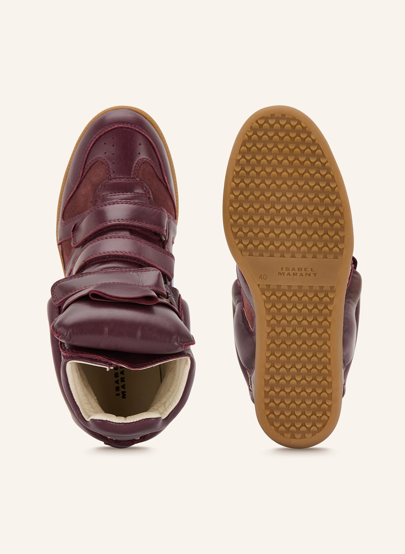 ISABEL MARANT High-top sneakers BEKETT: DARK RED