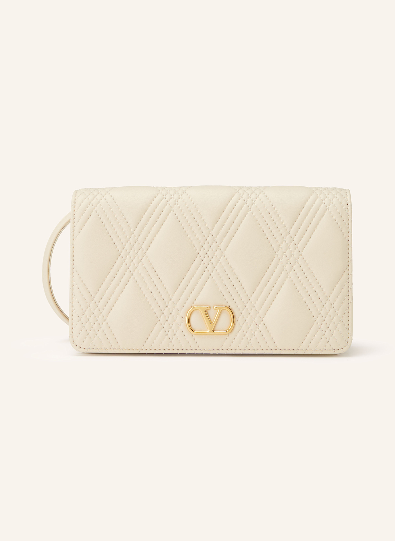 VALENTINO GARAVANI Torba na ramię QUILTIE 67: ECRU