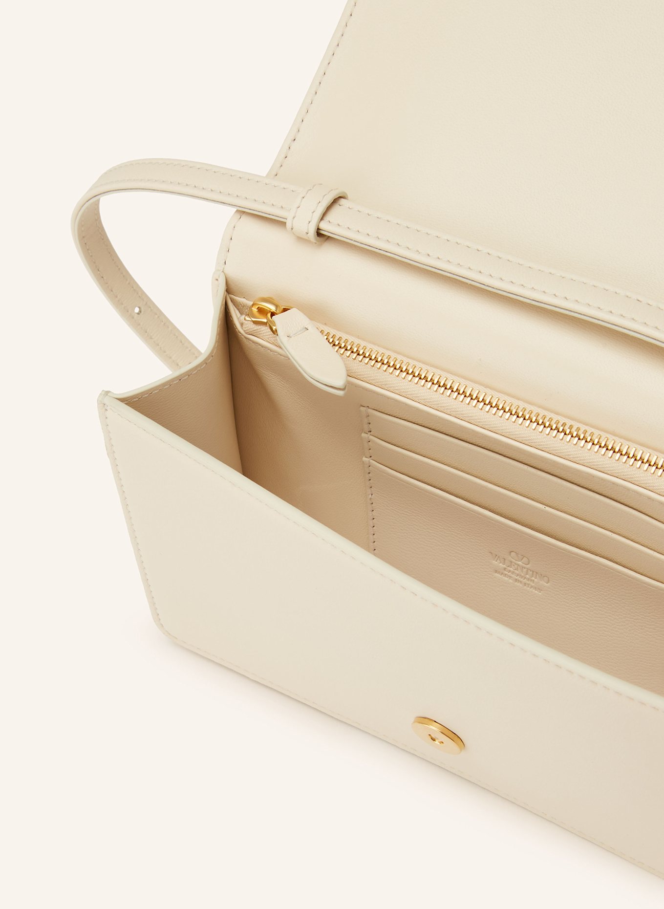 VALENTINO GARAVANI Torba na ramię QUILTIE 67: ECRU