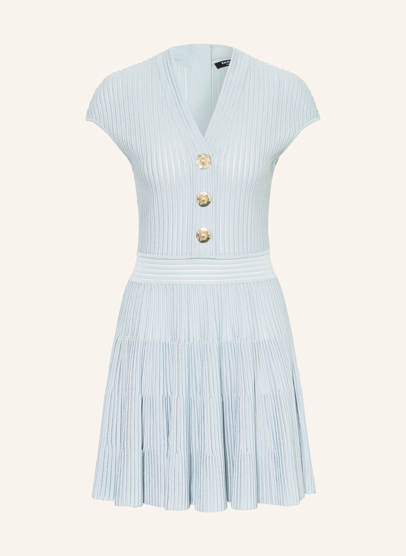 BALMAIN Strickkleid: HELLBLAU