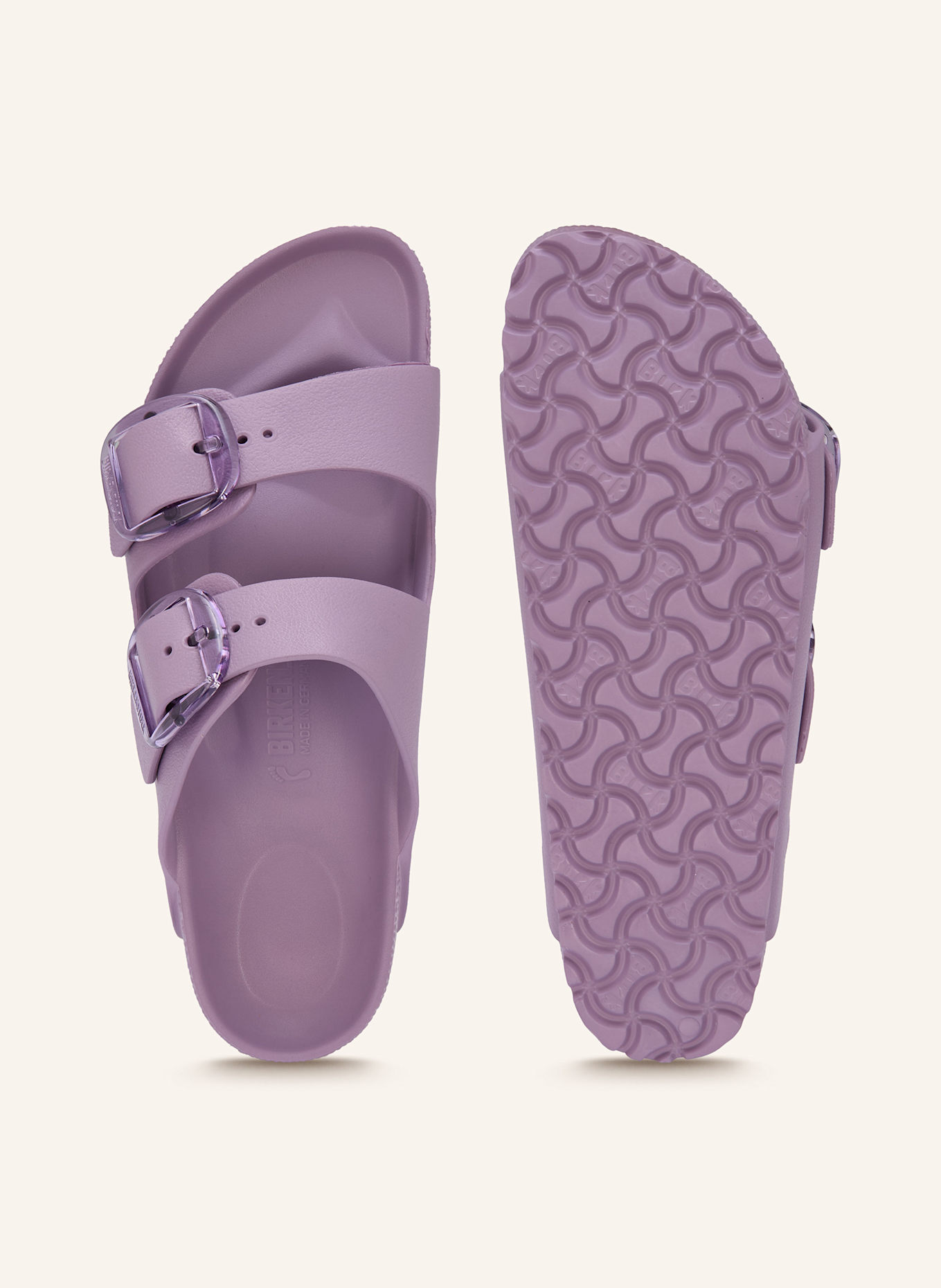 BIRKENSTOCK Pantoletten ARIZONA STEALTH BUCKLE: HELLLILA