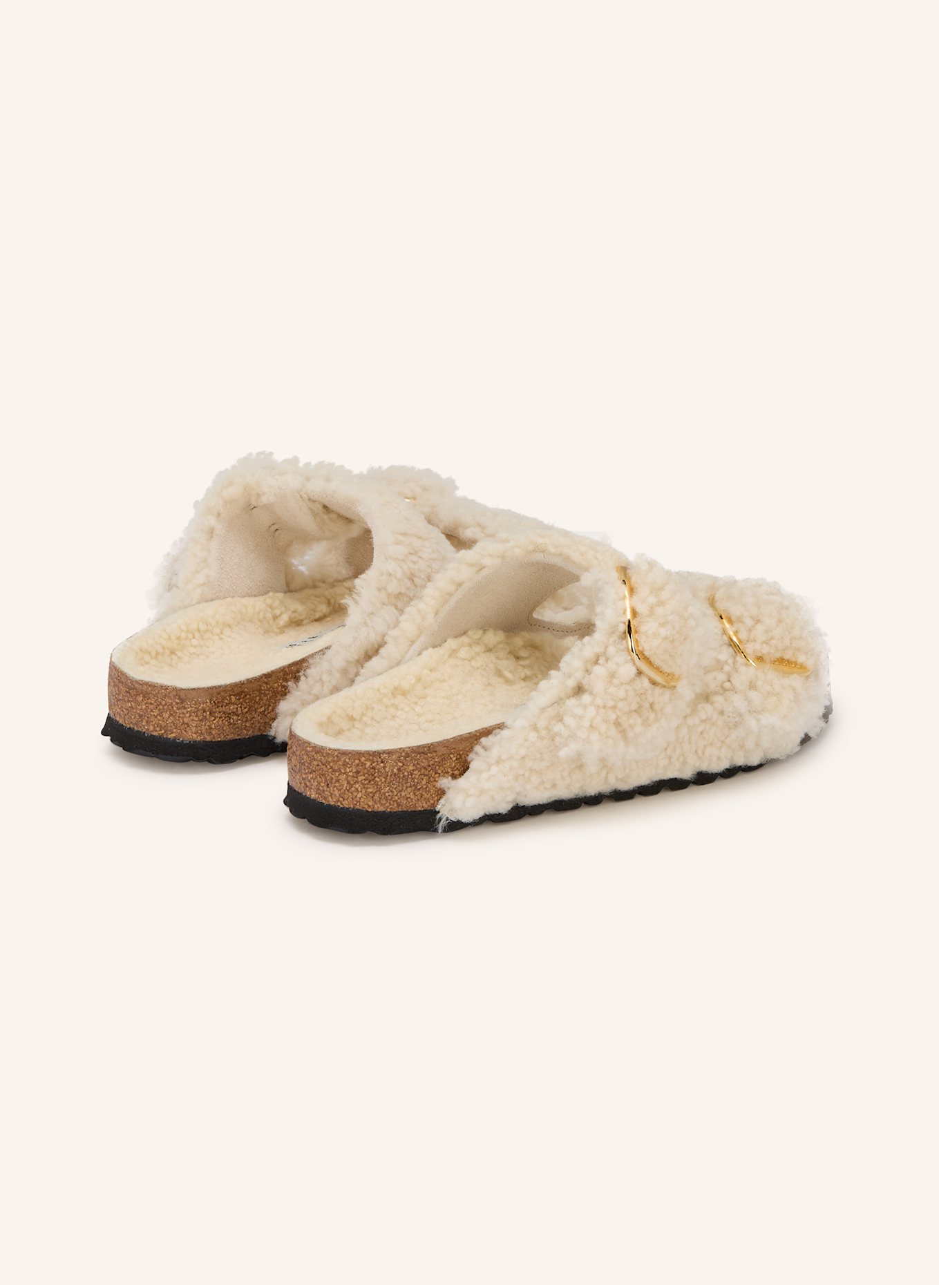 BIRKENSTOCK Pantoletten ARIZONA BIG BUCKLE FUR: ECRU