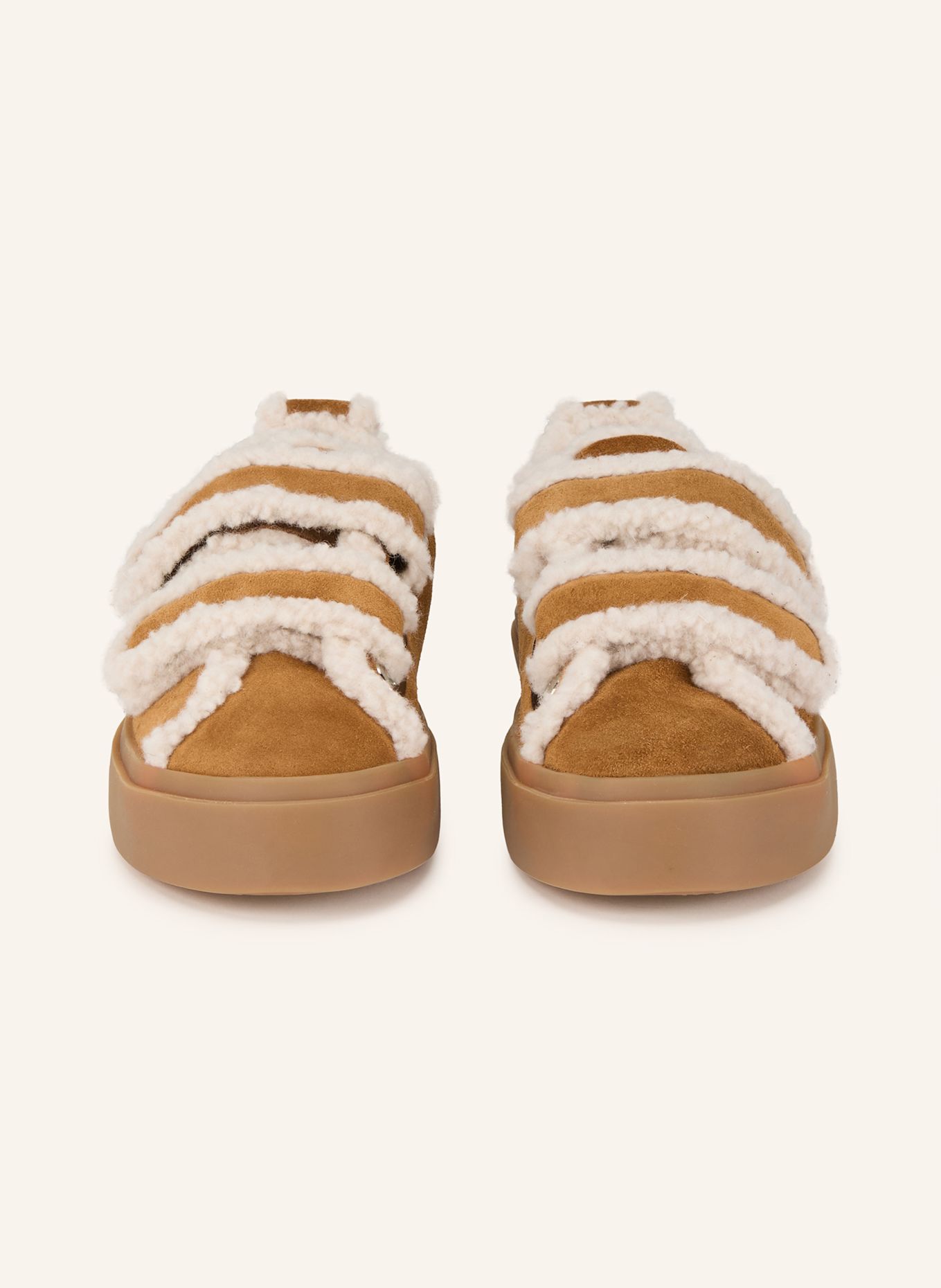 INUIKII Sneakersy VELCRO LOW: SVĚTLE HNĚDÁ