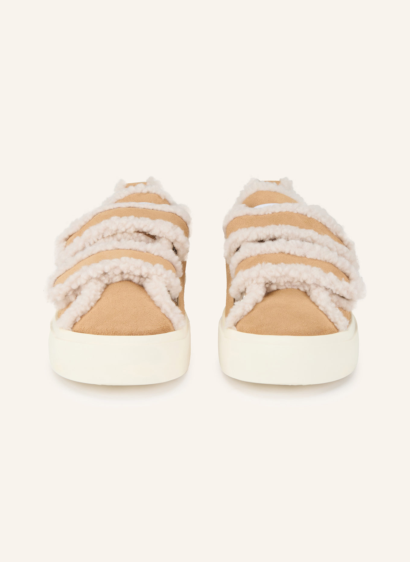 INUIKII Sneaker VELCRO LOW: HELLBRAUN