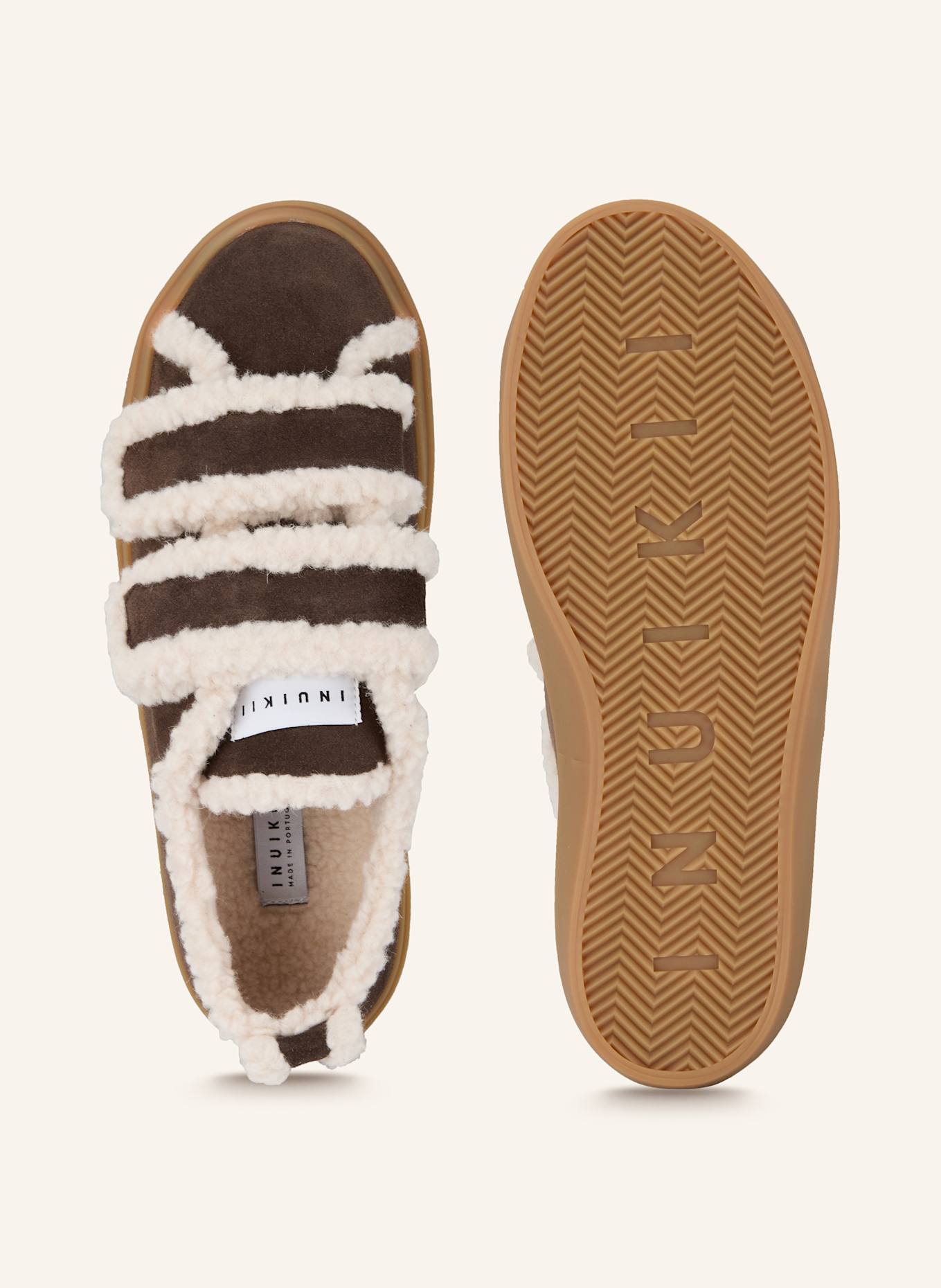 INUIKII Sneakersy VELCRO LOW: HNĚDÁ