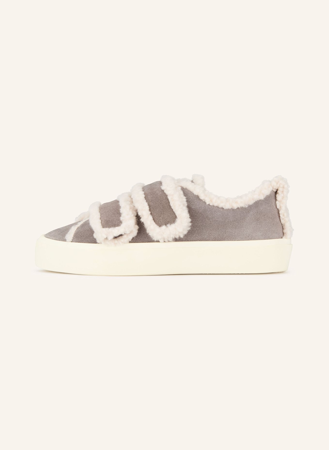 INUIKII Baskets VELCRO LOW: GRIS CLAIR