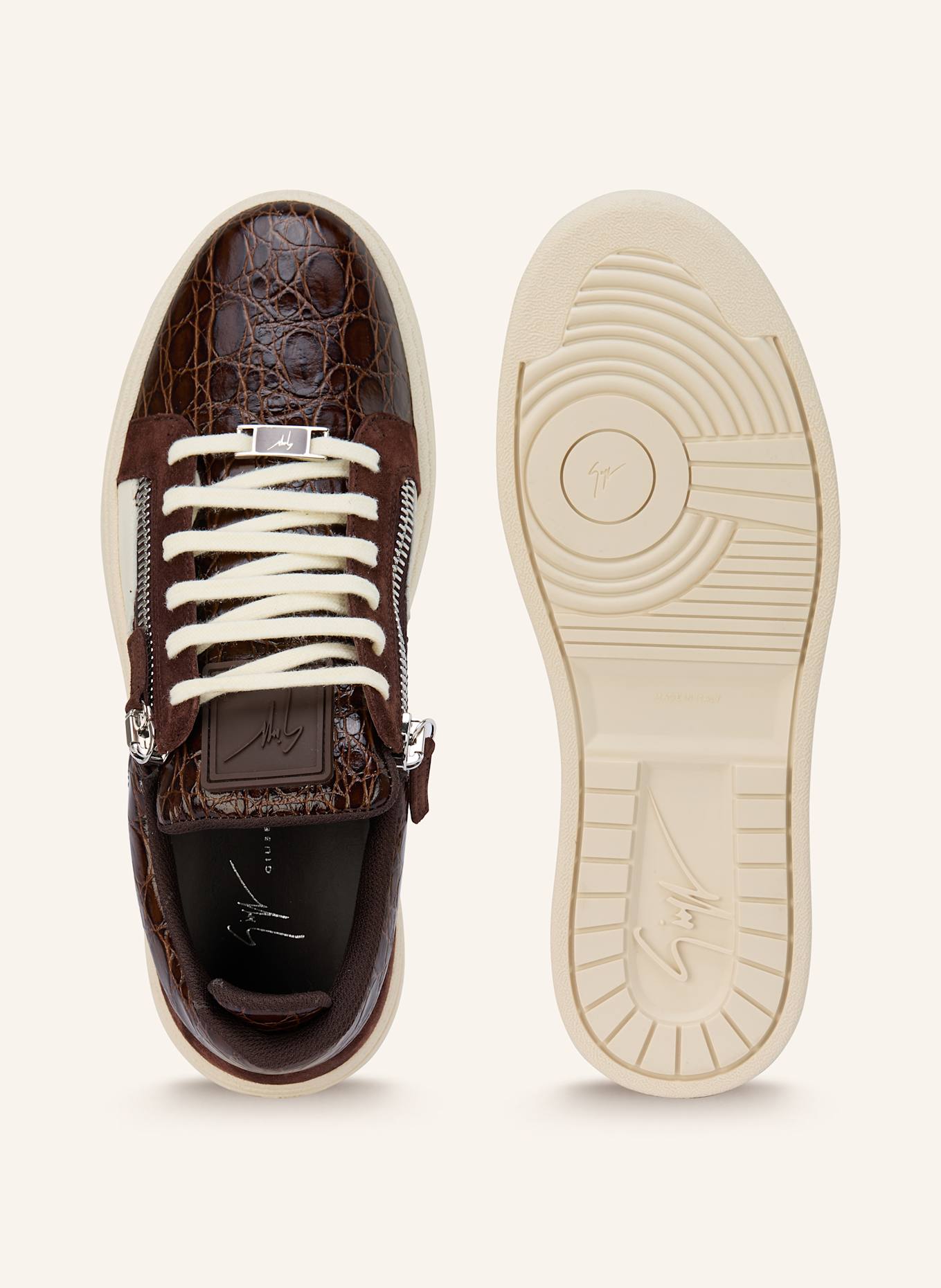 GIUSEPPE ZANOTTI DESIGN Sneaker MORPHEUS: DUNKELBRAUN