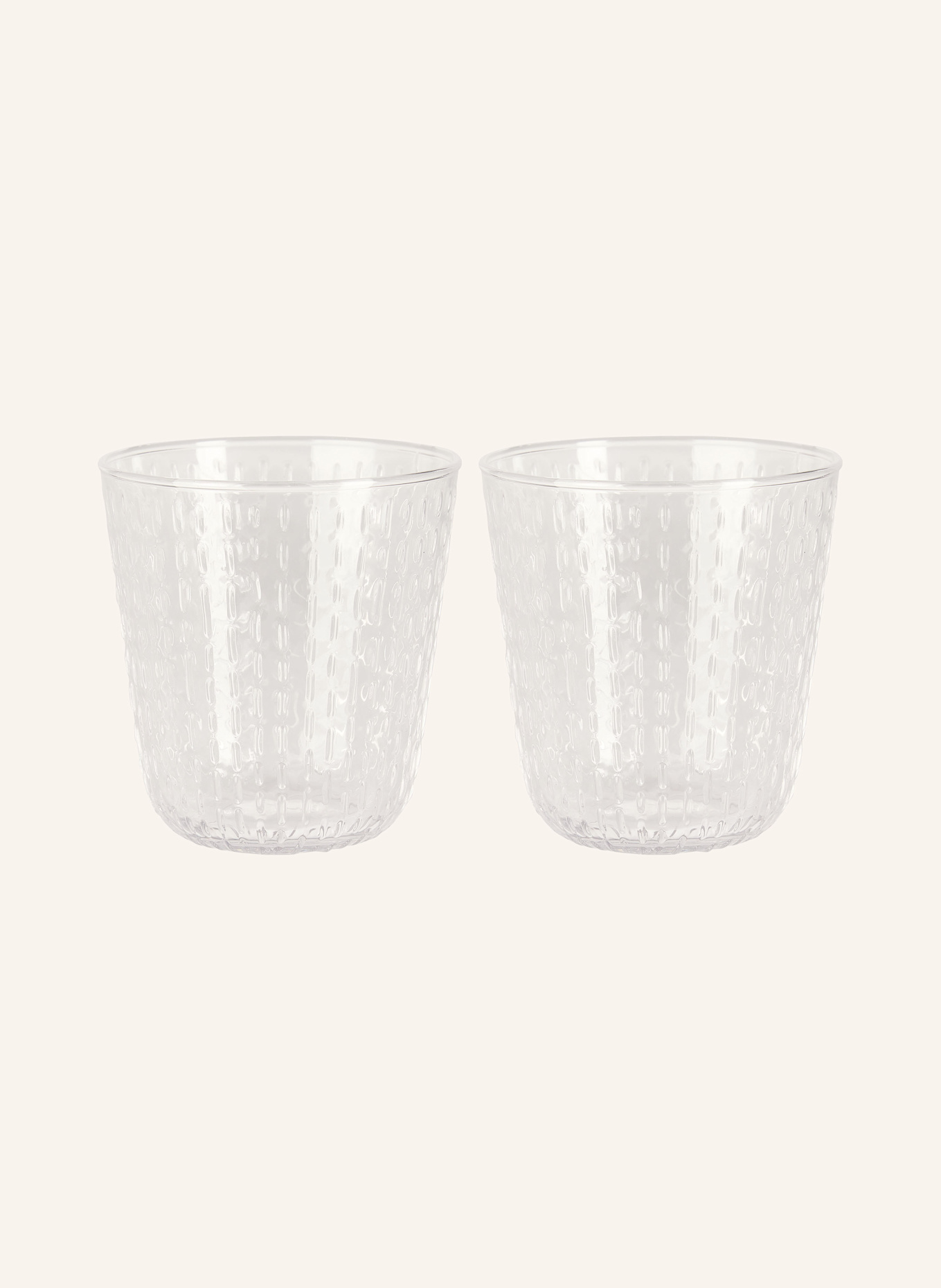 marimekko Set of 2 drinking glasses SYKSY: WHITE
