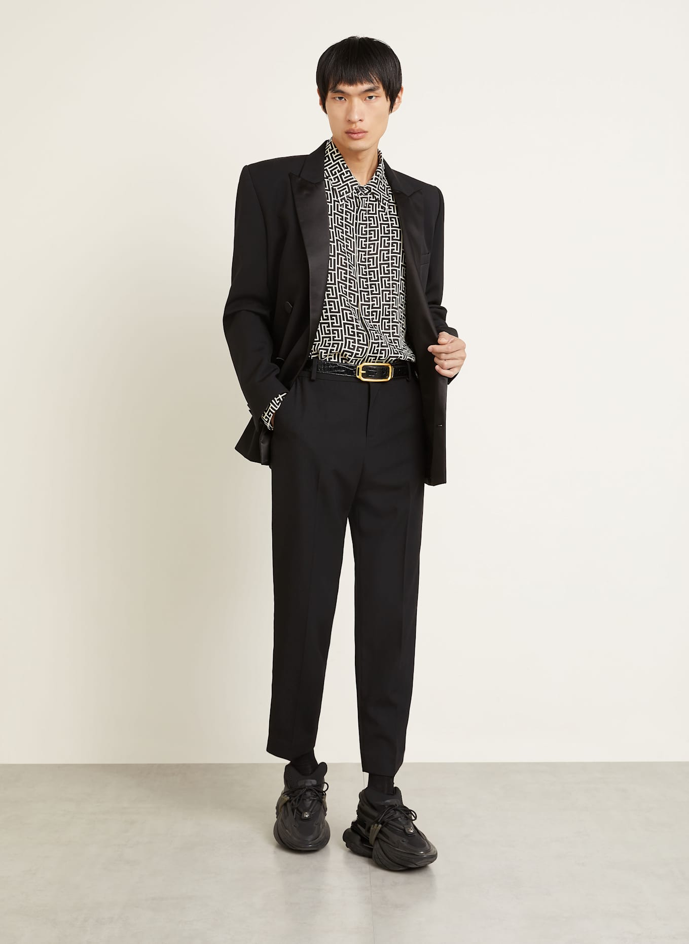 BALMAIN Smoking-Hose Regular Fit: SCHWARZ