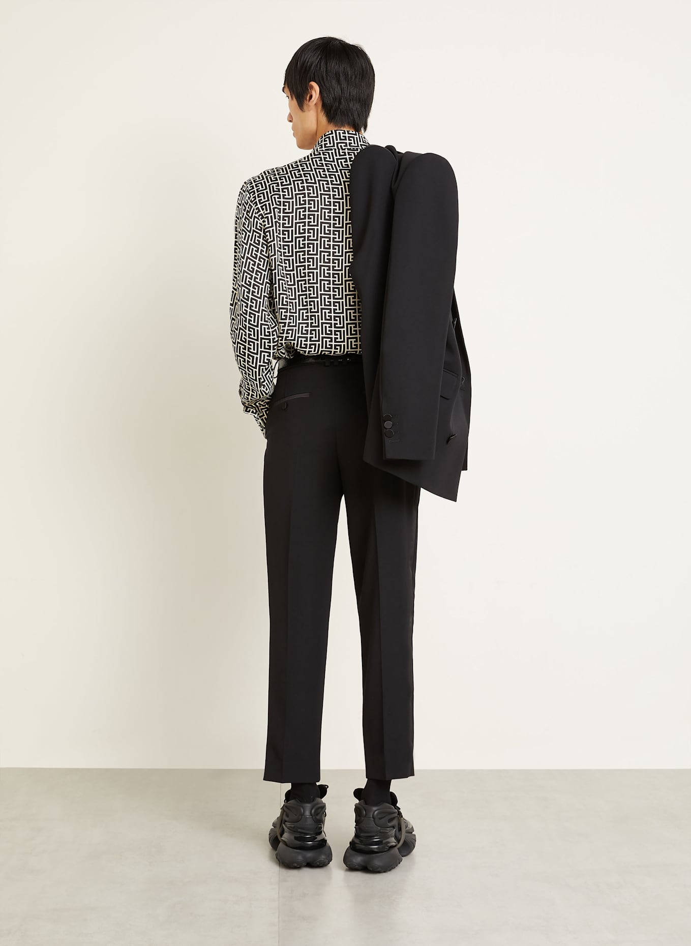 BALMAIN Smoking-Hose Regular Fit: SCHWARZ