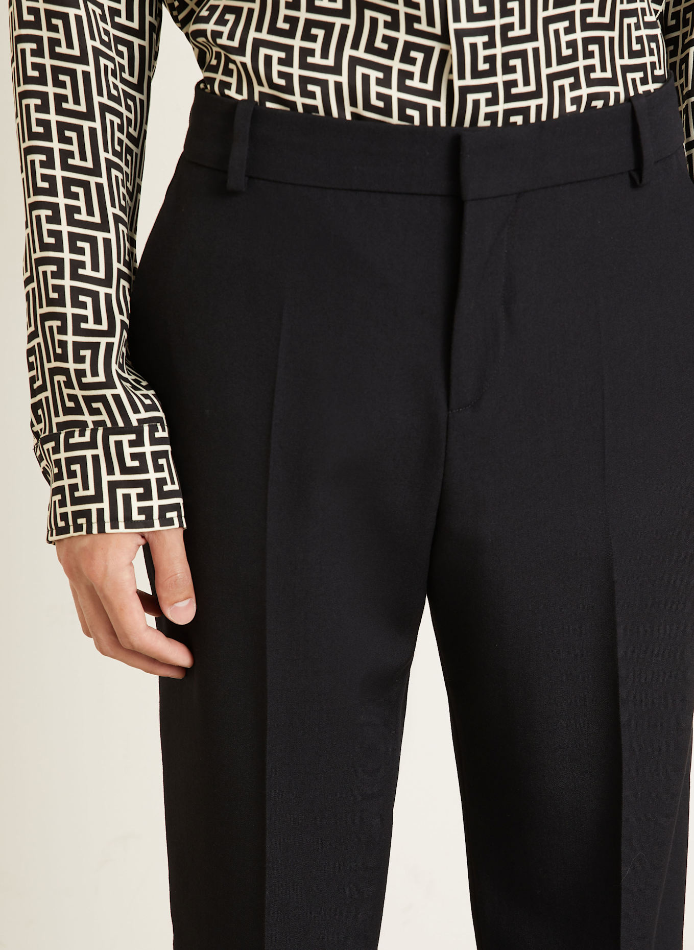 BALMAIN Smoking-Hose Regular Fit: SCHWARZ